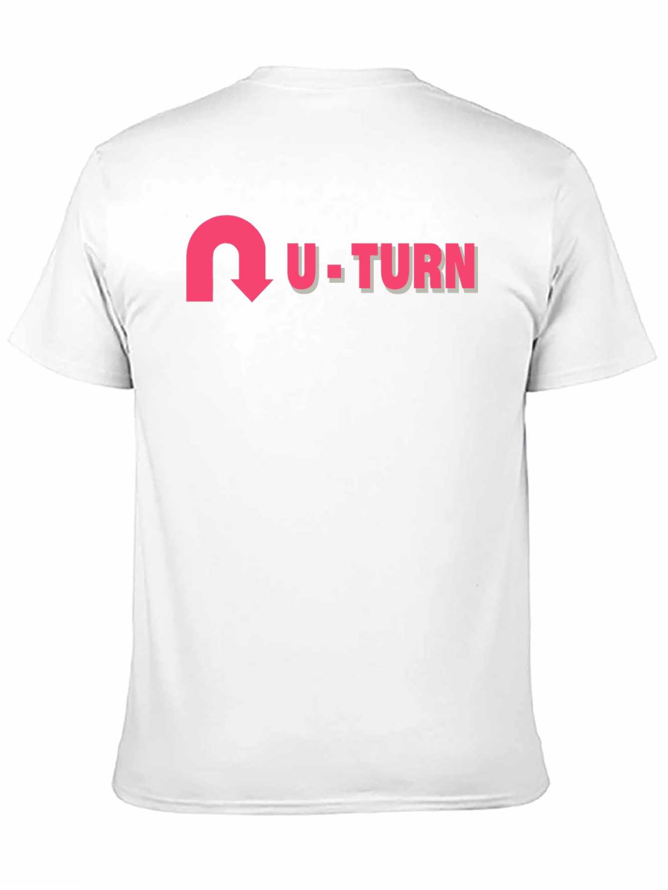 U-Turn Graphic Print Black T-Shirt