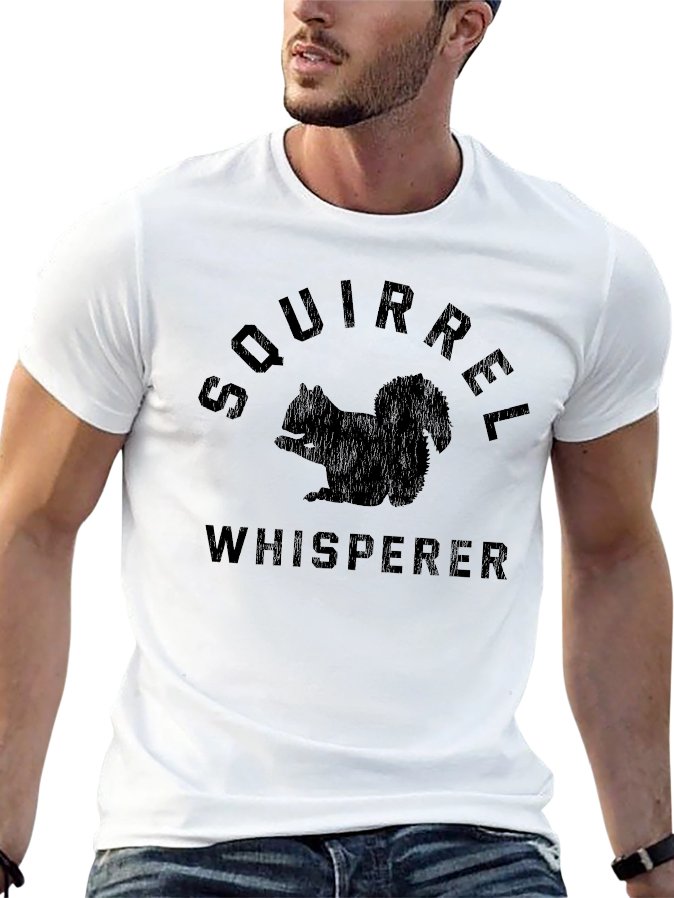 Squirrel Whisperer Graphic T-Shirt - Animal Lover Tee