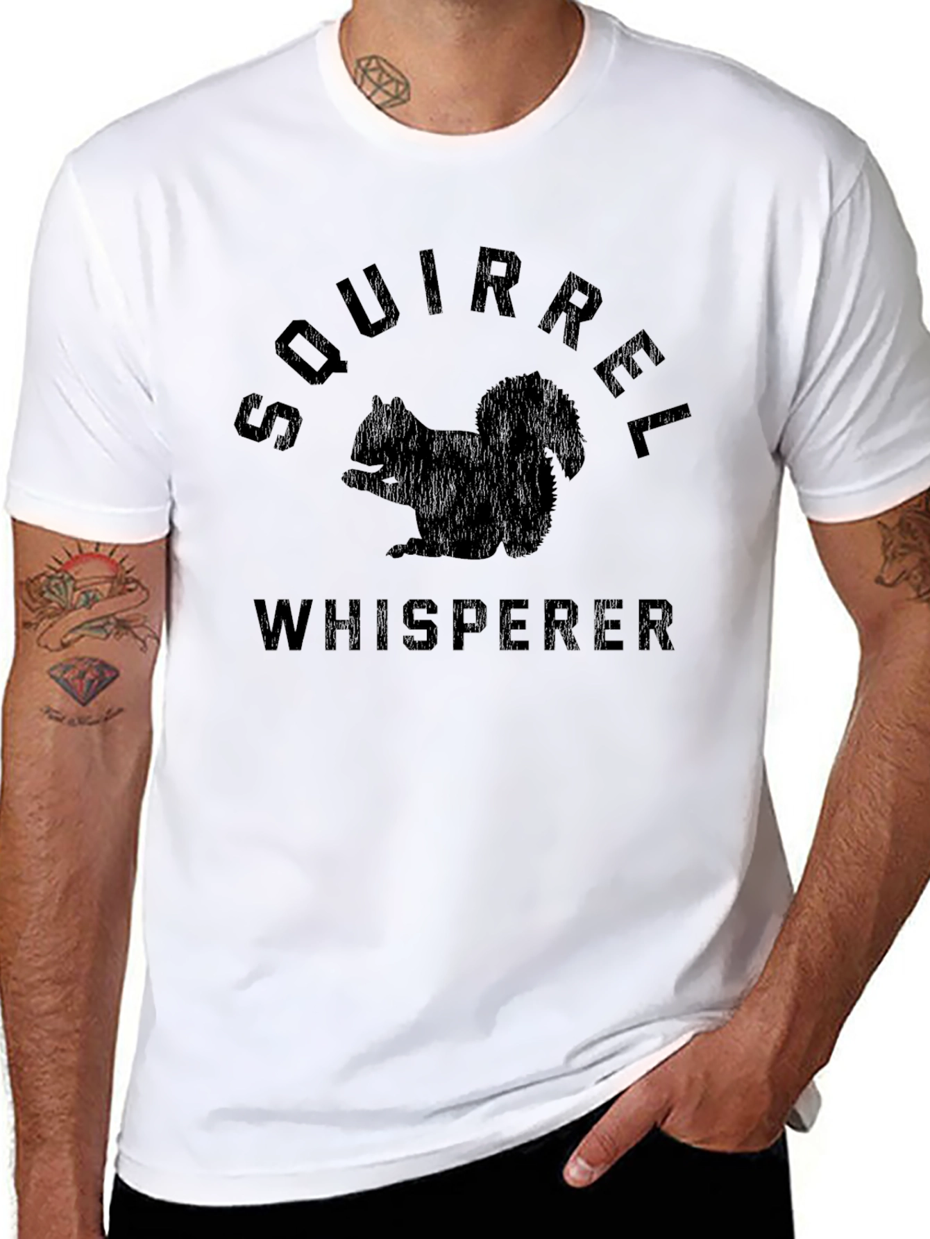 Squirrel Whisperer Graphic T-Shirt - Animal Lover Tee