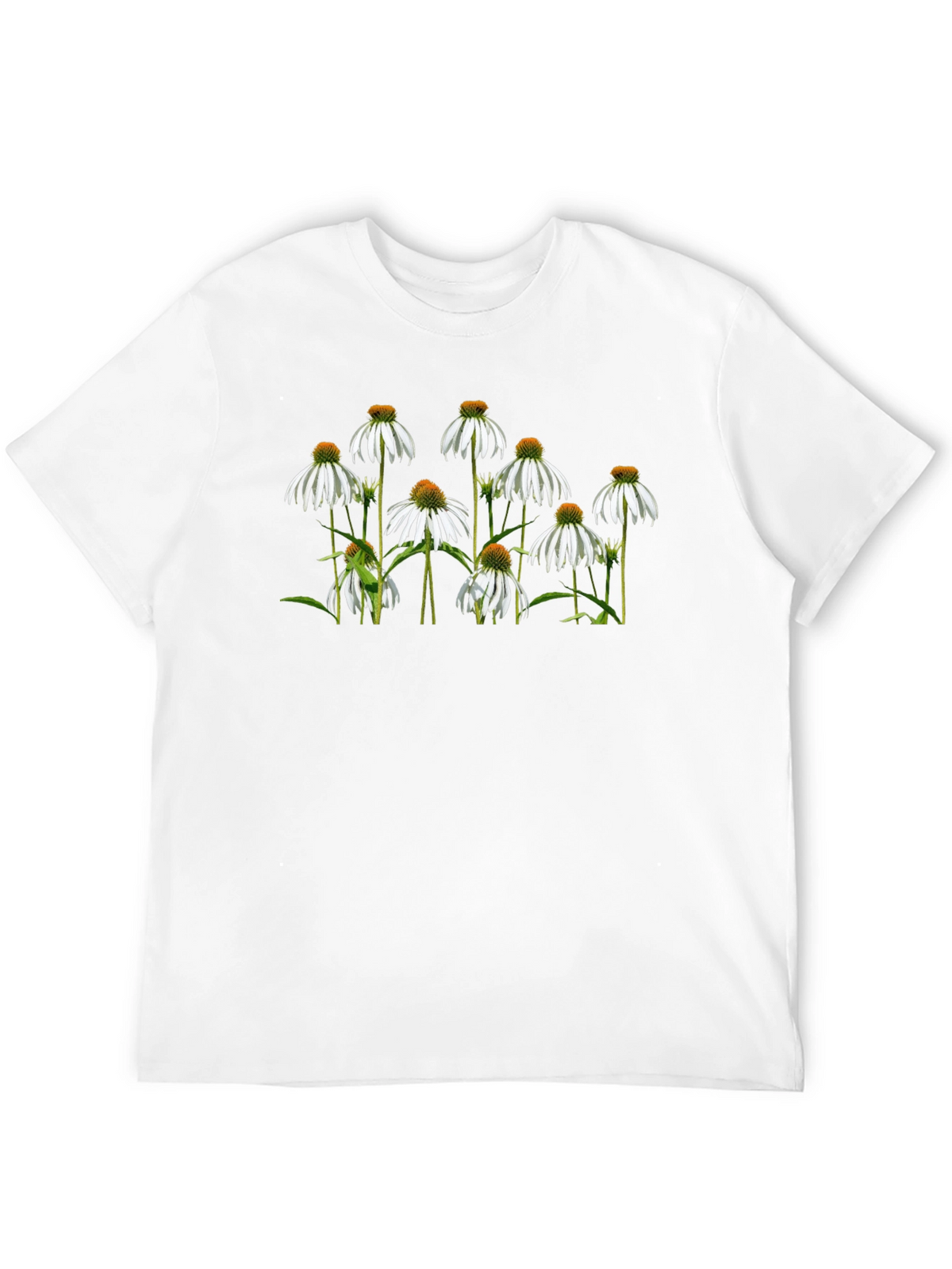 Floral Print Black T-Shirt: Elegant Style