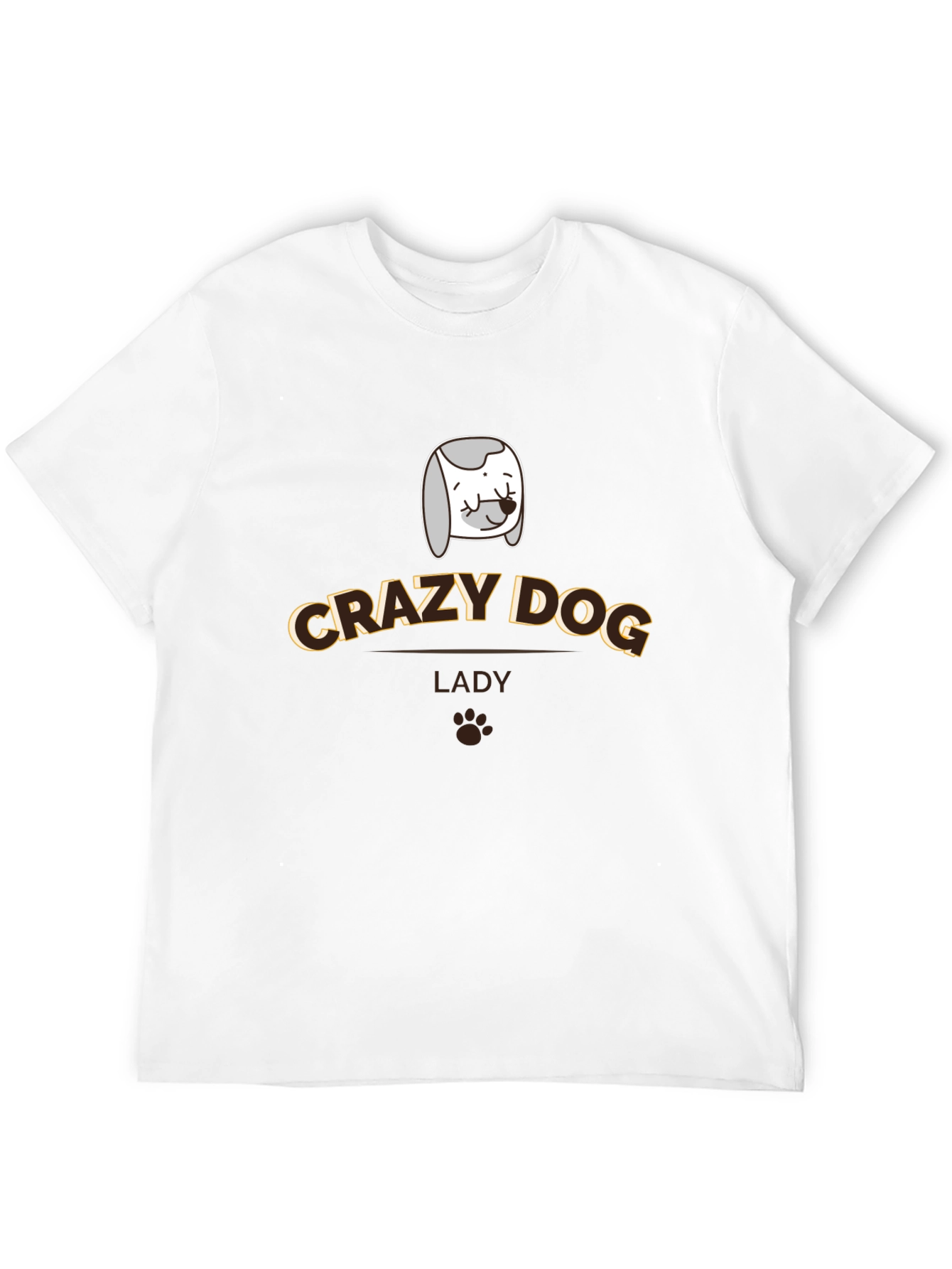 Crazy Dog Lady T-Shirt - Novelty Pet Lover Tee