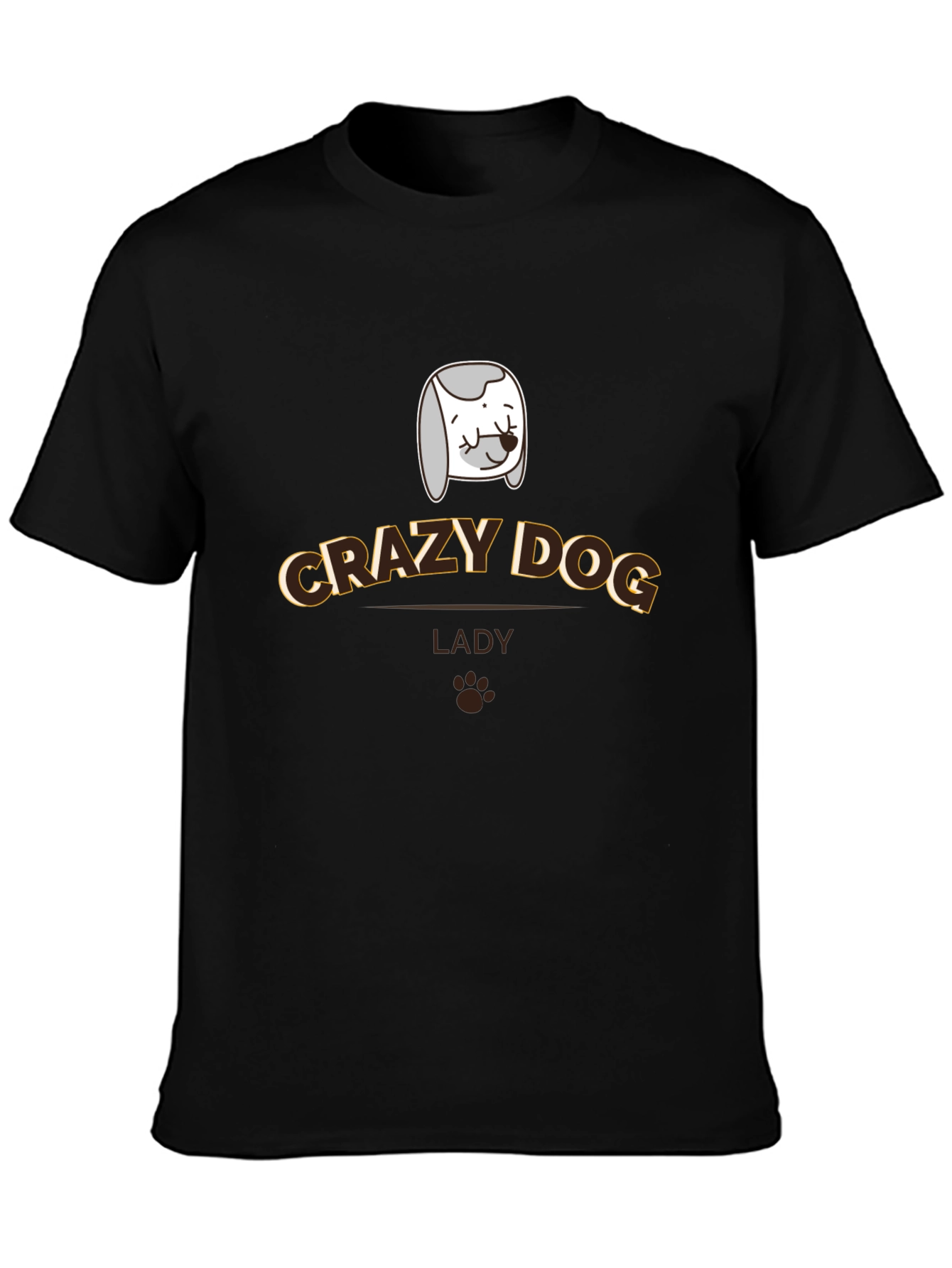 Crazy Dog Lady T-Shirt - Novelty Pet Lover Tee