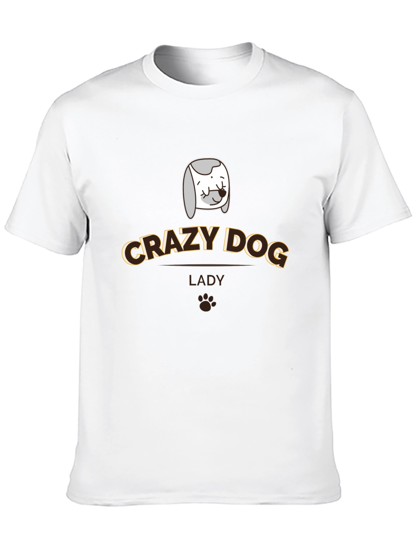 Crazy Dog Lady T-Shirt - Novelty Pet Lover Tee