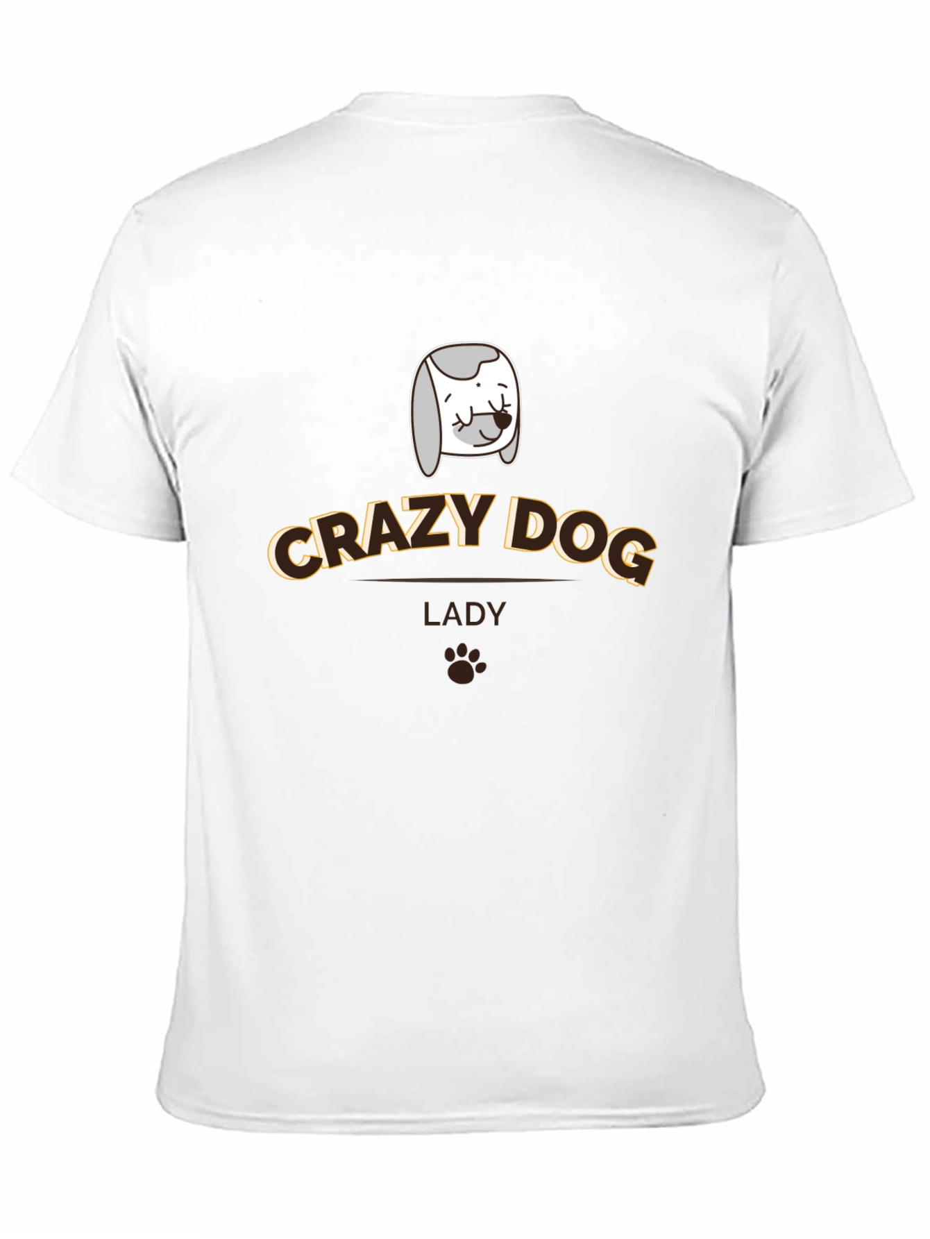 Crazy Dog Lady T-Shirt - Novelty Pet Lover Tee