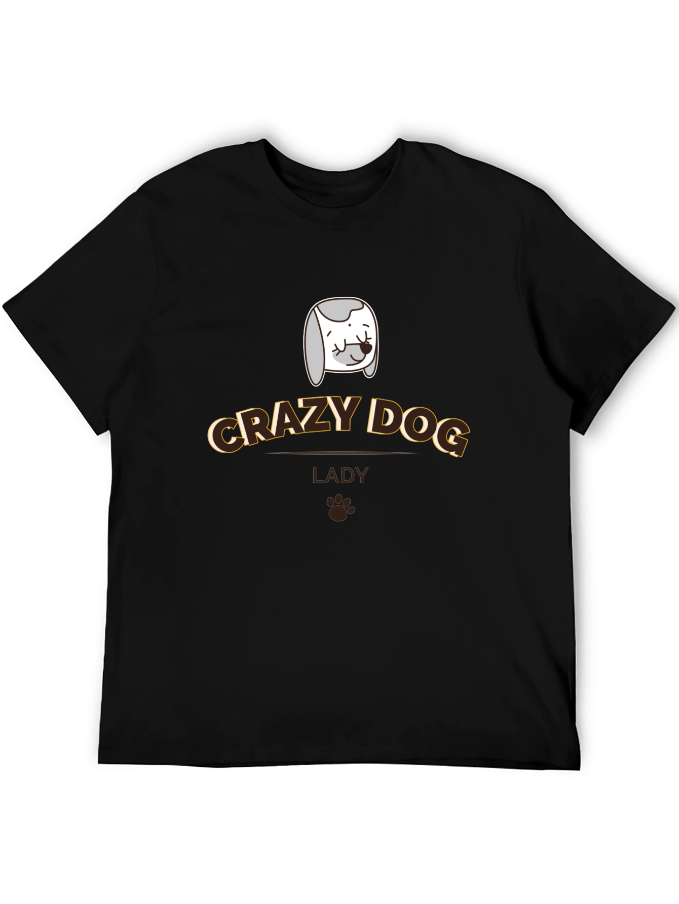 Crazy Dog Lady T-Shirt - Novelty Pet Lover Tee