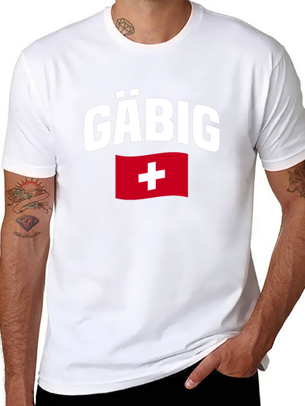 Gäbig Swiss Pride T-Shirt - Black Casual Wear