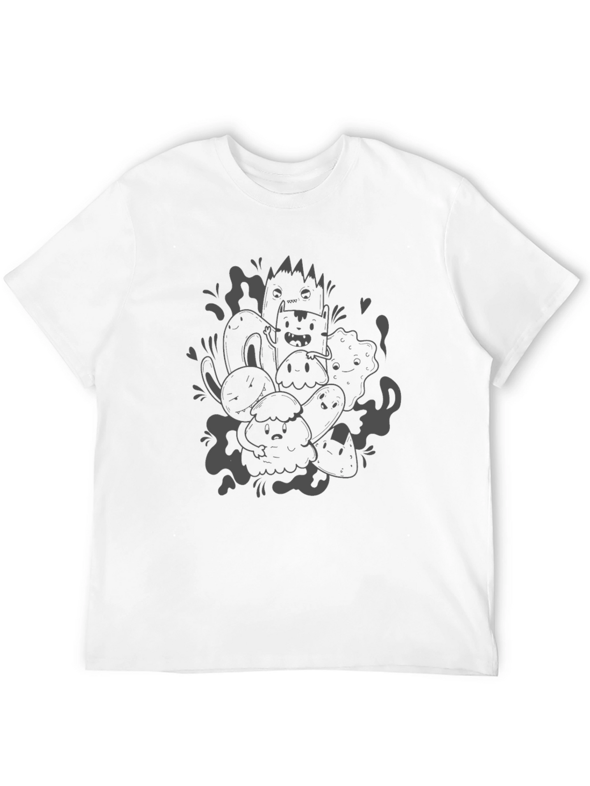 Fun Doodle Art Black T-Shirt