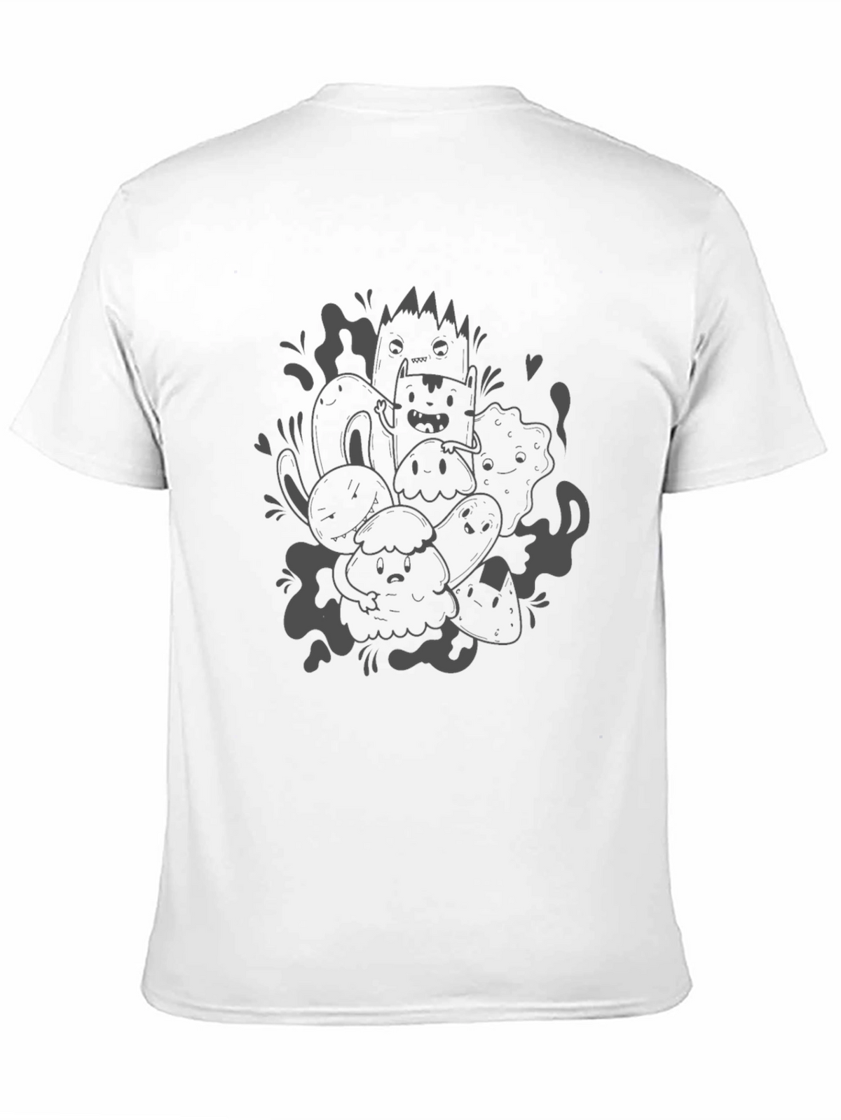 Fun Doodle Art Black T-Shirt