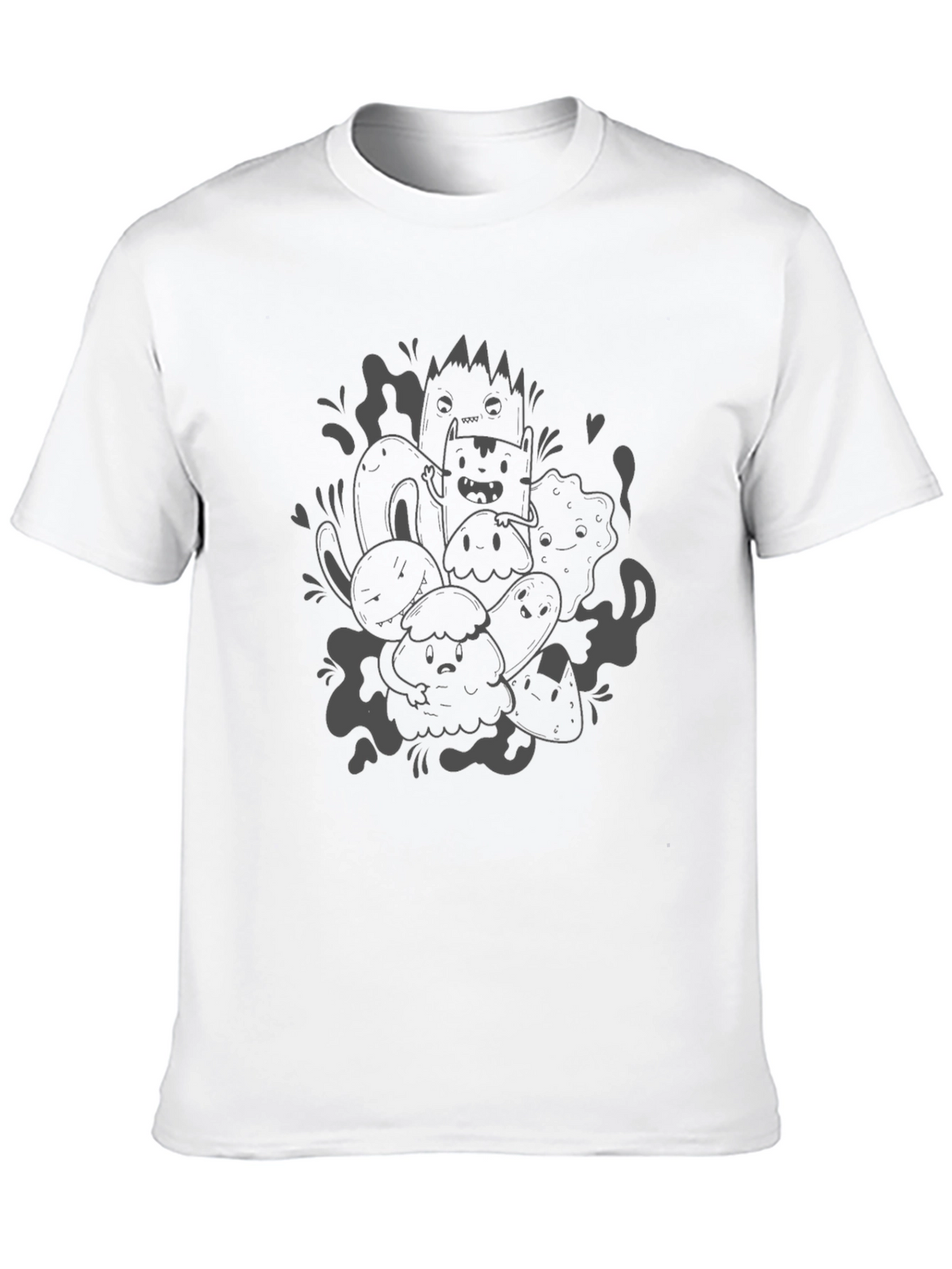 Fun Doodle Art Black T-Shirt