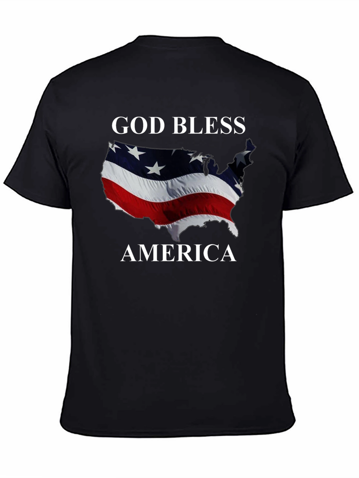 God Bless America Patriotic Graphic T-Shirt