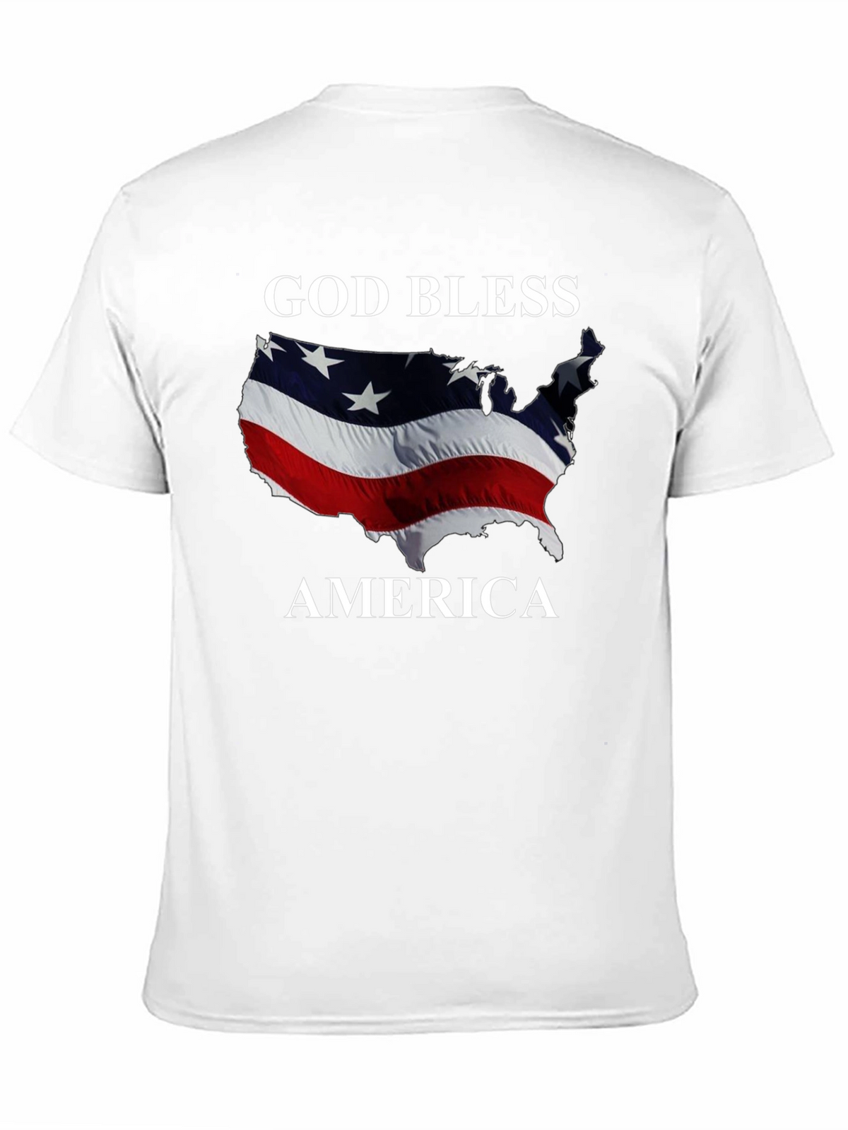 God Bless America Patriotic Graphic T-Shirt