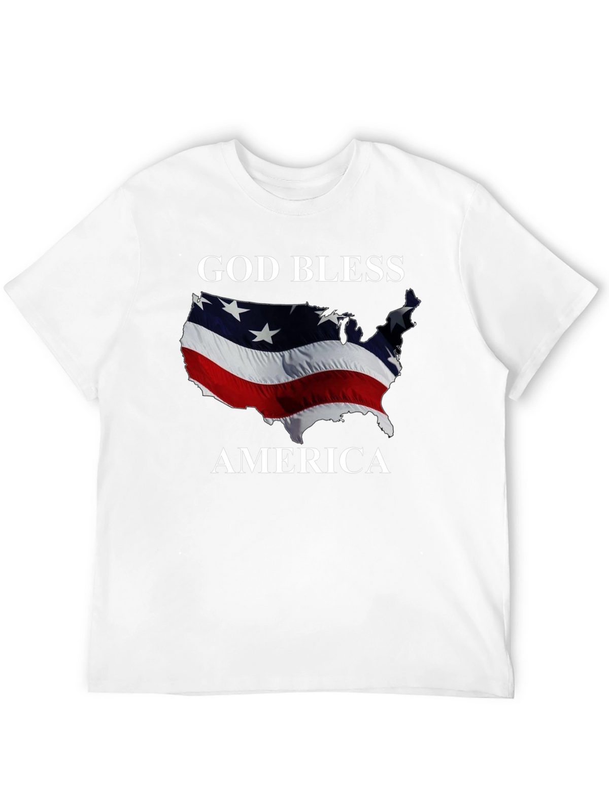 God Bless America Patriotic Graphic T-Shirt