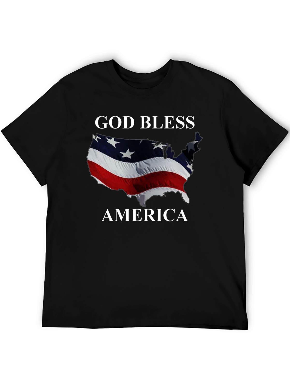 God Bless America Patriotic Graphic T-Shirt