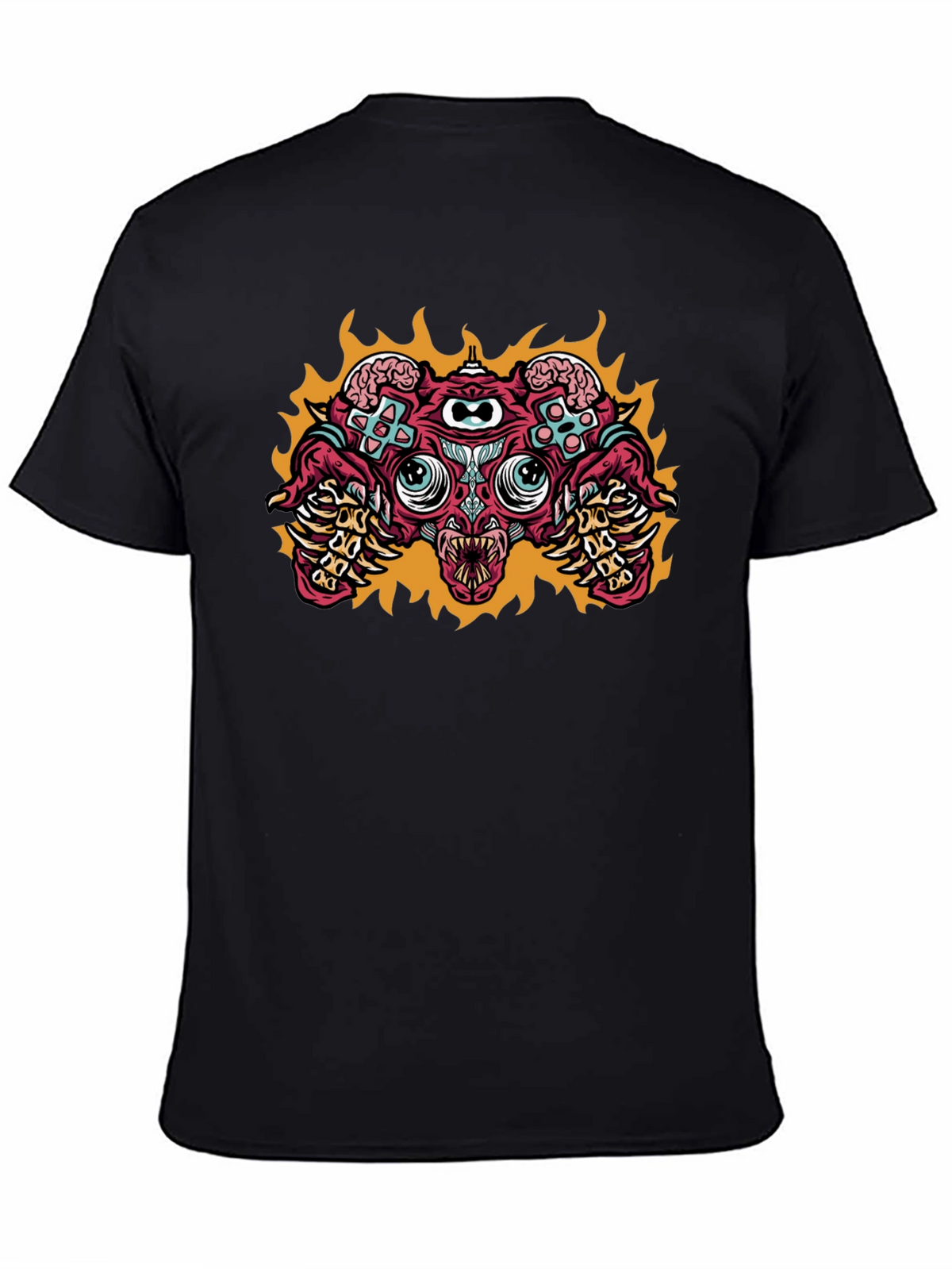Gaming Controller Monster Graphic T-Shirt