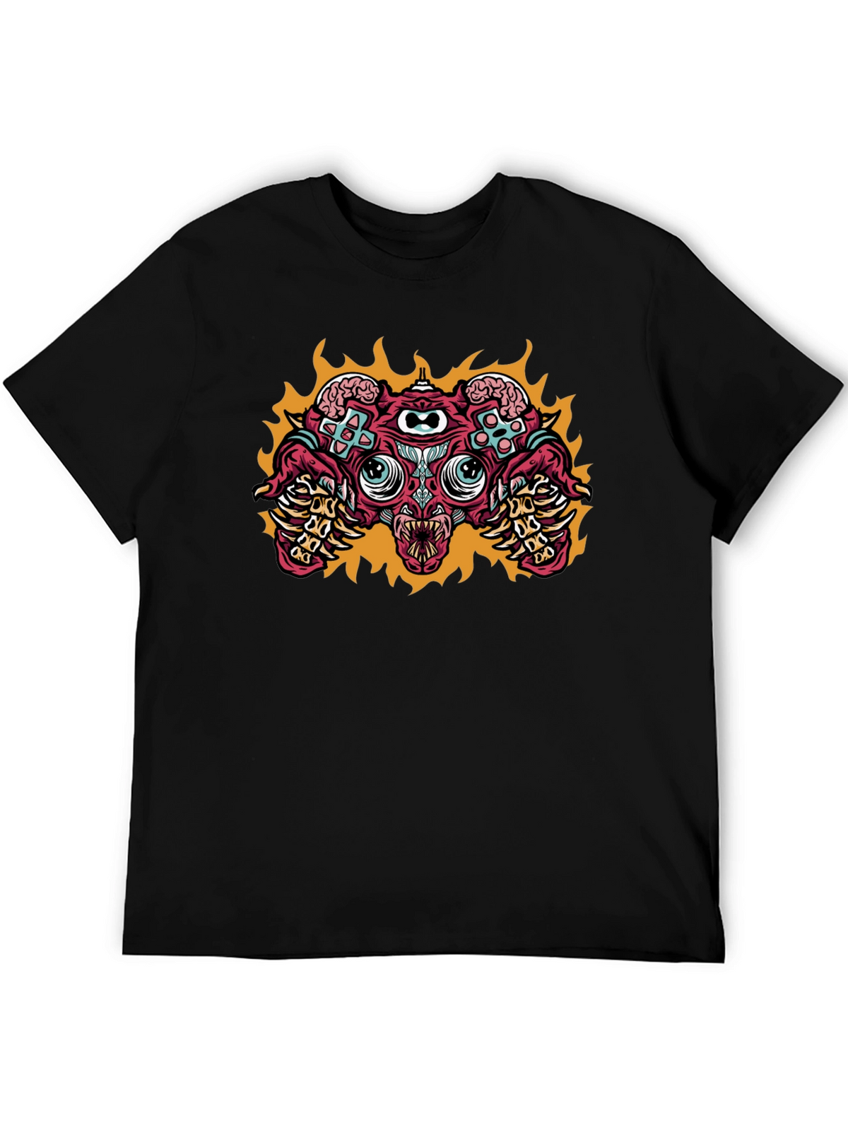 Gaming Controller Monster Graphic T-Shirt