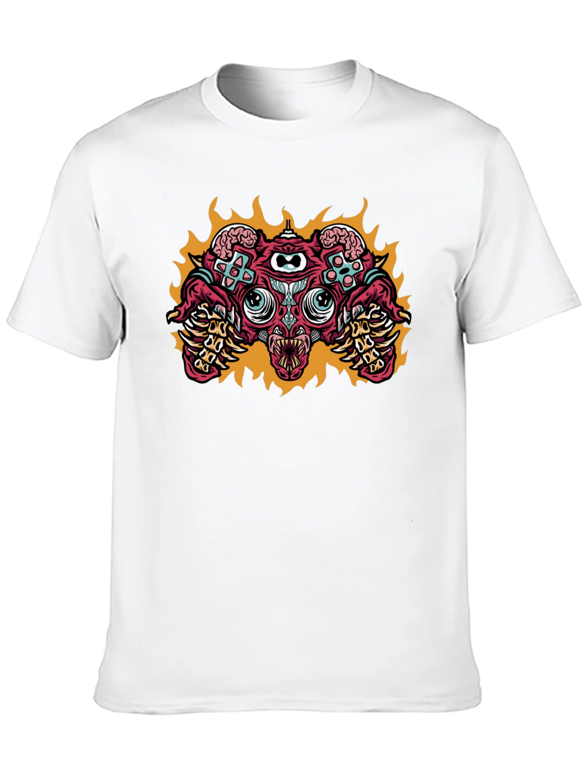 Gaming Controller Monster Graphic T-Shirt