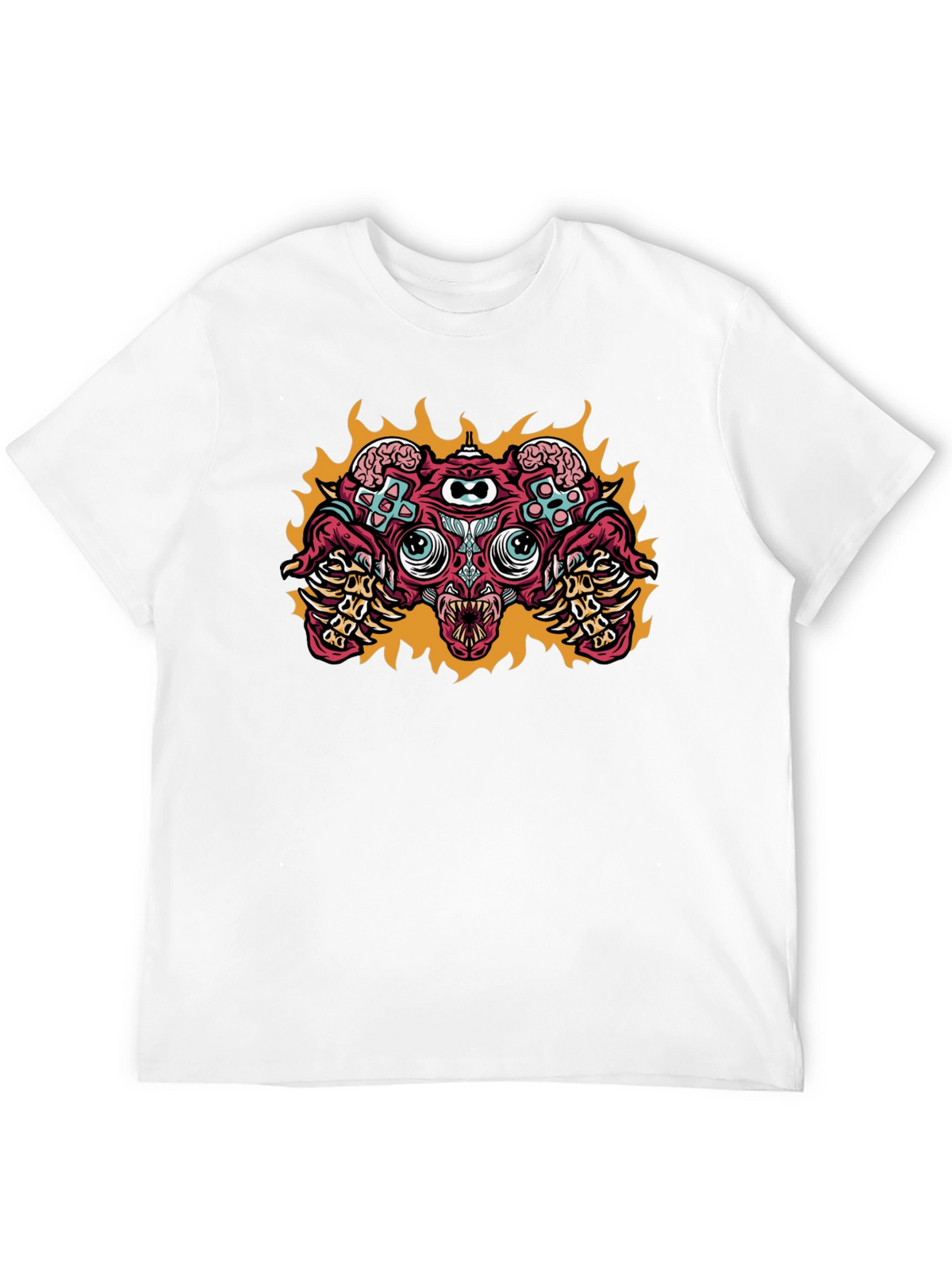 Gaming Controller Monster Graphic T-Shirt