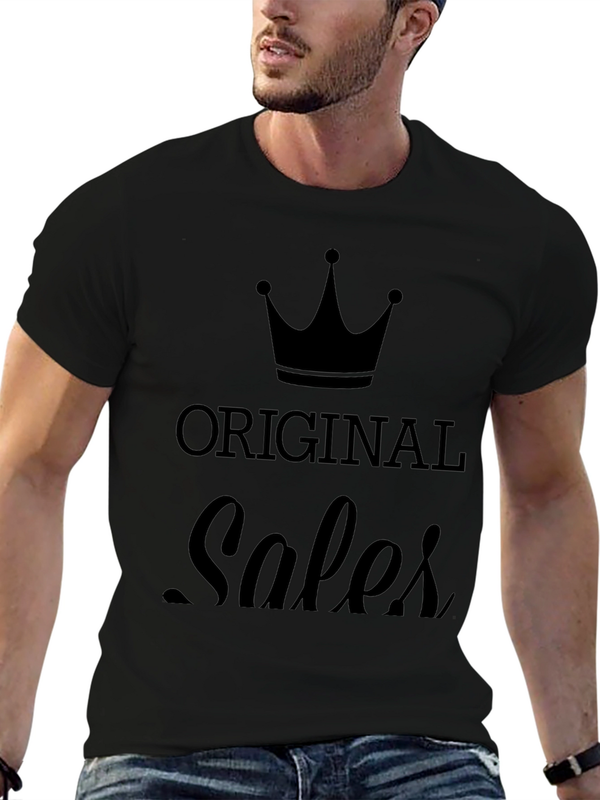 Original Sales Crown Black T-Shirt