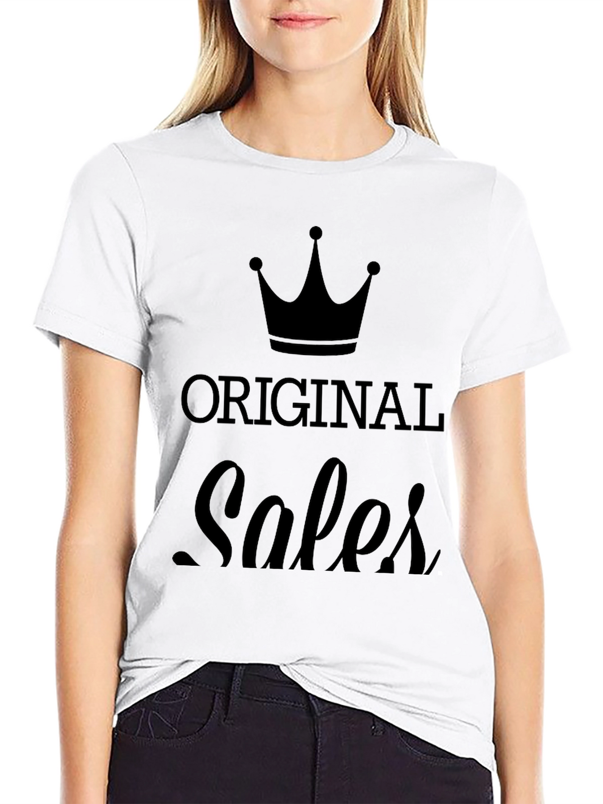 Original Sales Crown Black T-Shirt