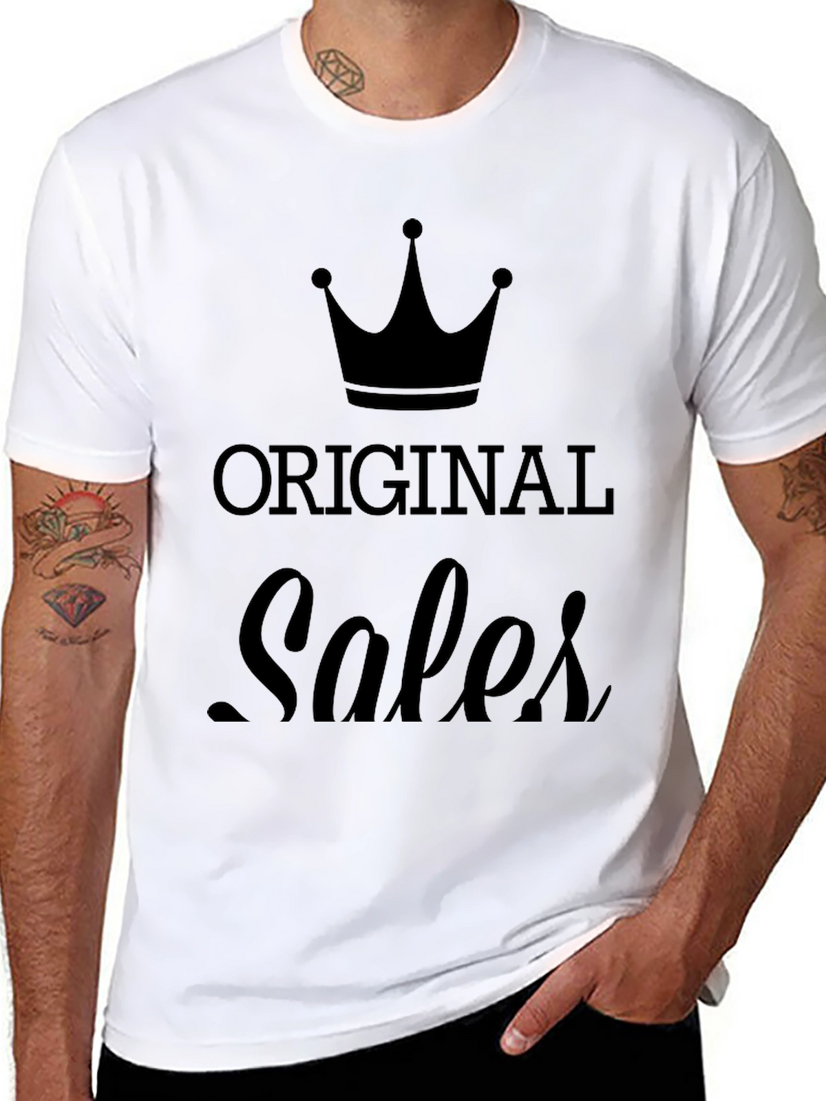 Original Sales Crown Black T-Shirt