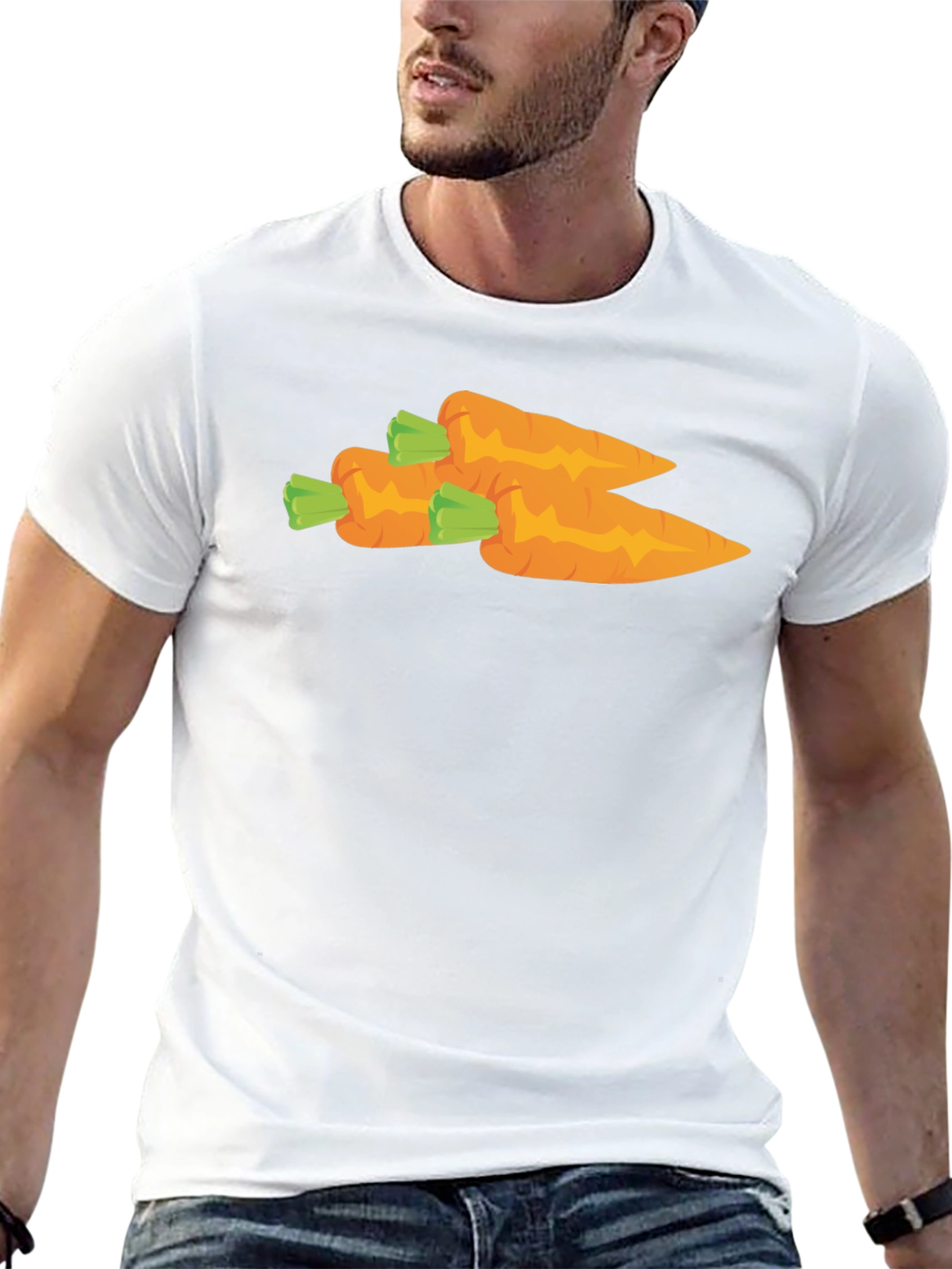 Carrot Graphic T-Shirt - Unisex Black Tee