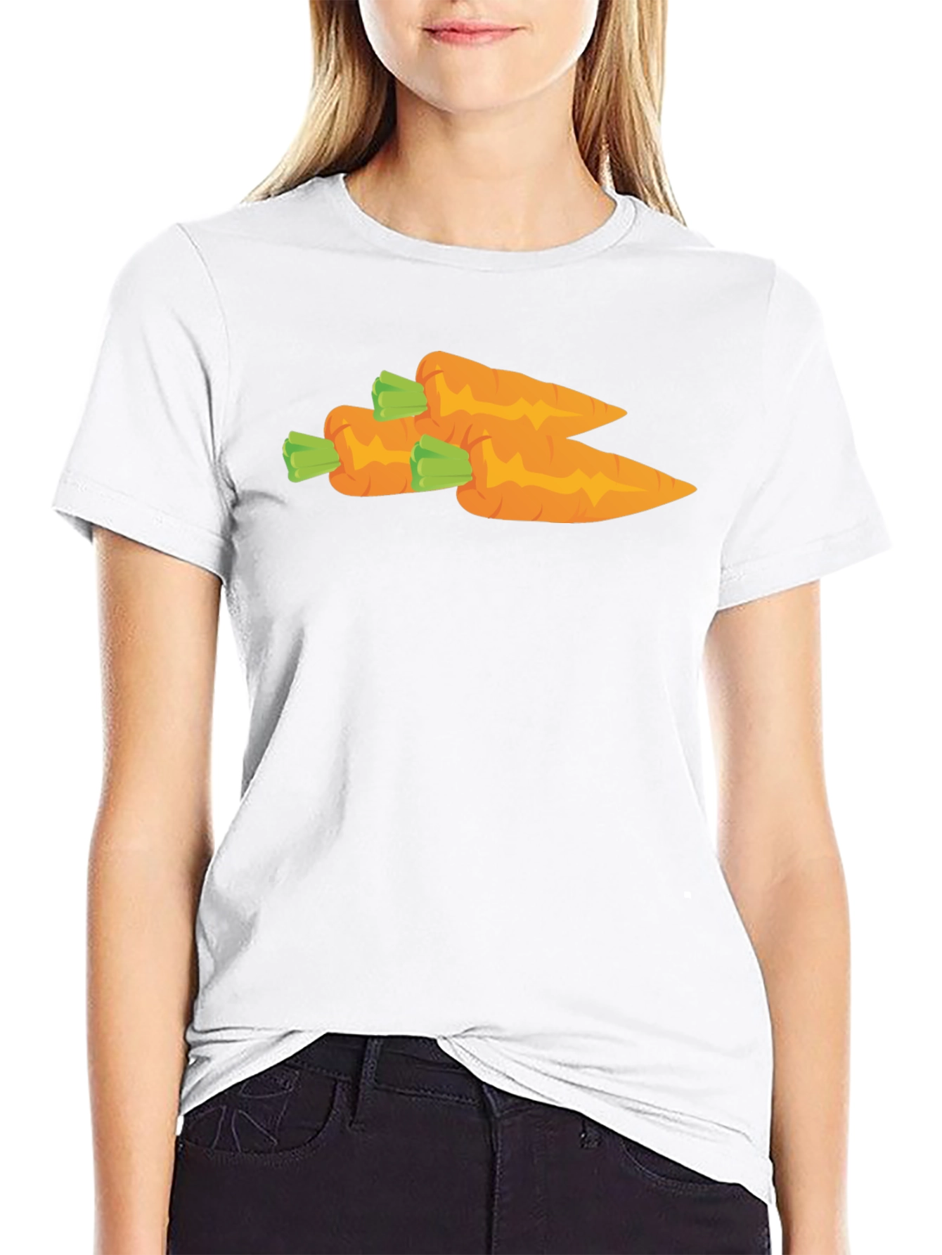 Carrot Graphic T-Shirt - Unisex Black Tee