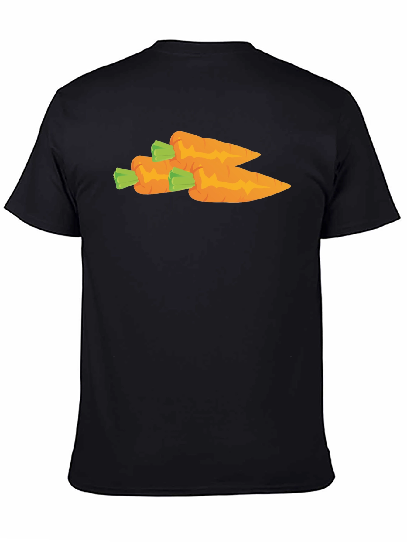 Carrot Graphic T-Shirt - Unisex Black Tee