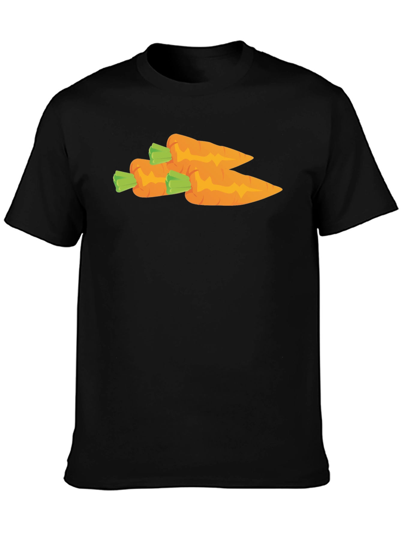 Carrot Graphic T-Shirt - Unisex Black Tee