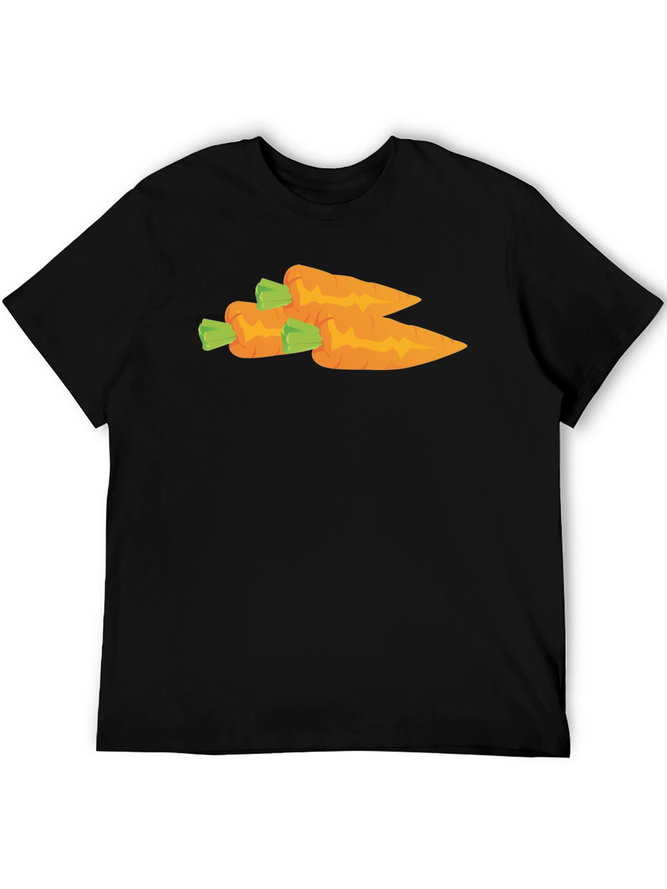 Carrot Graphic T-Shirt - Unisex Black Tee