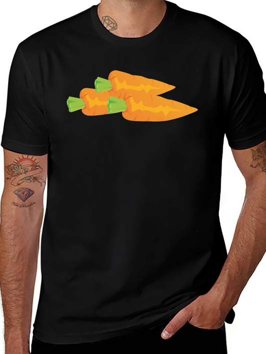 Carrot Graphic T-Shirt - Unisex Black Tee
