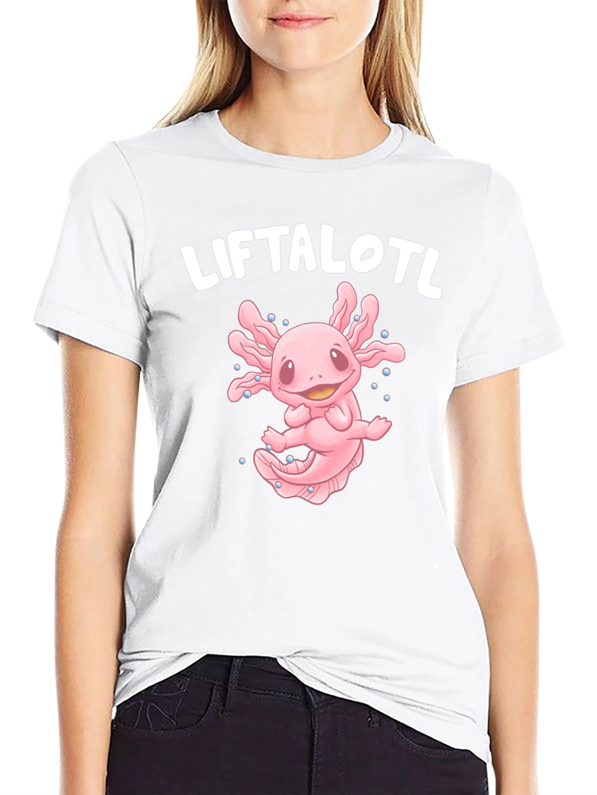 Liftalotl T-Shirt - Axolotl Lifting Design