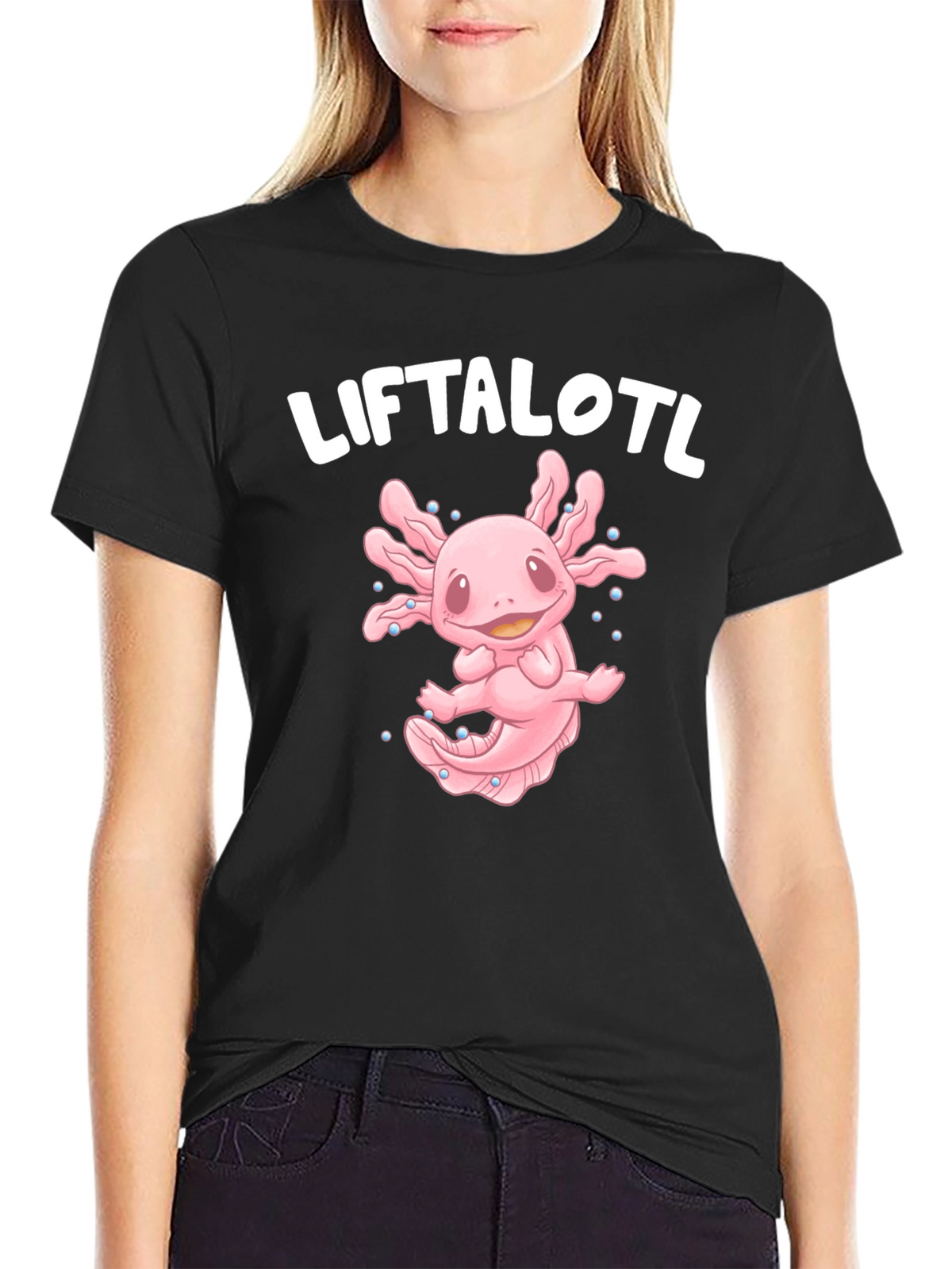 Liftalotl T-Shirt - Axolotl Lifting Design
