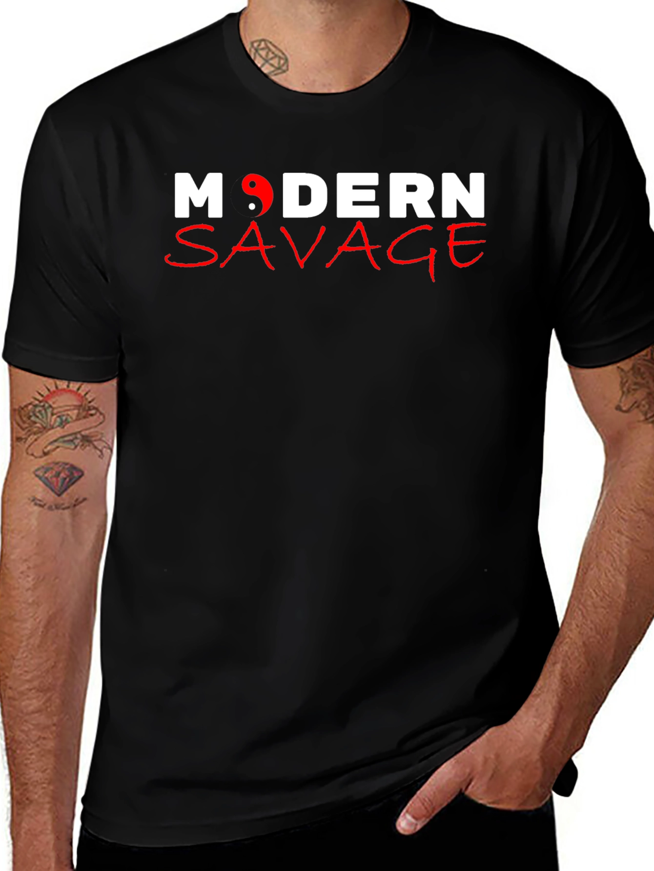 Modern Savage Graphic Tee - Stylish Comfort