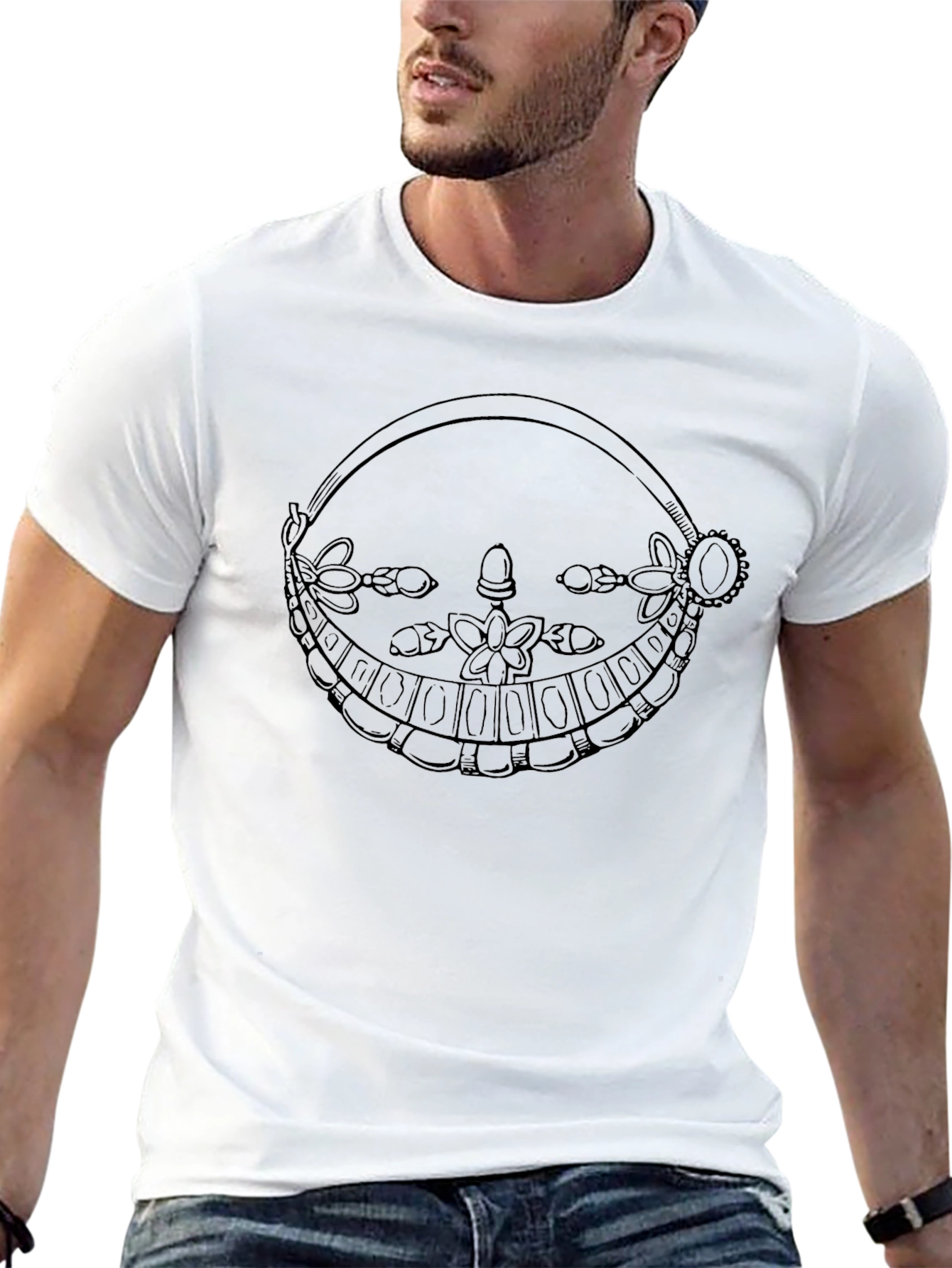 Unique Graphic Black T-Shirt