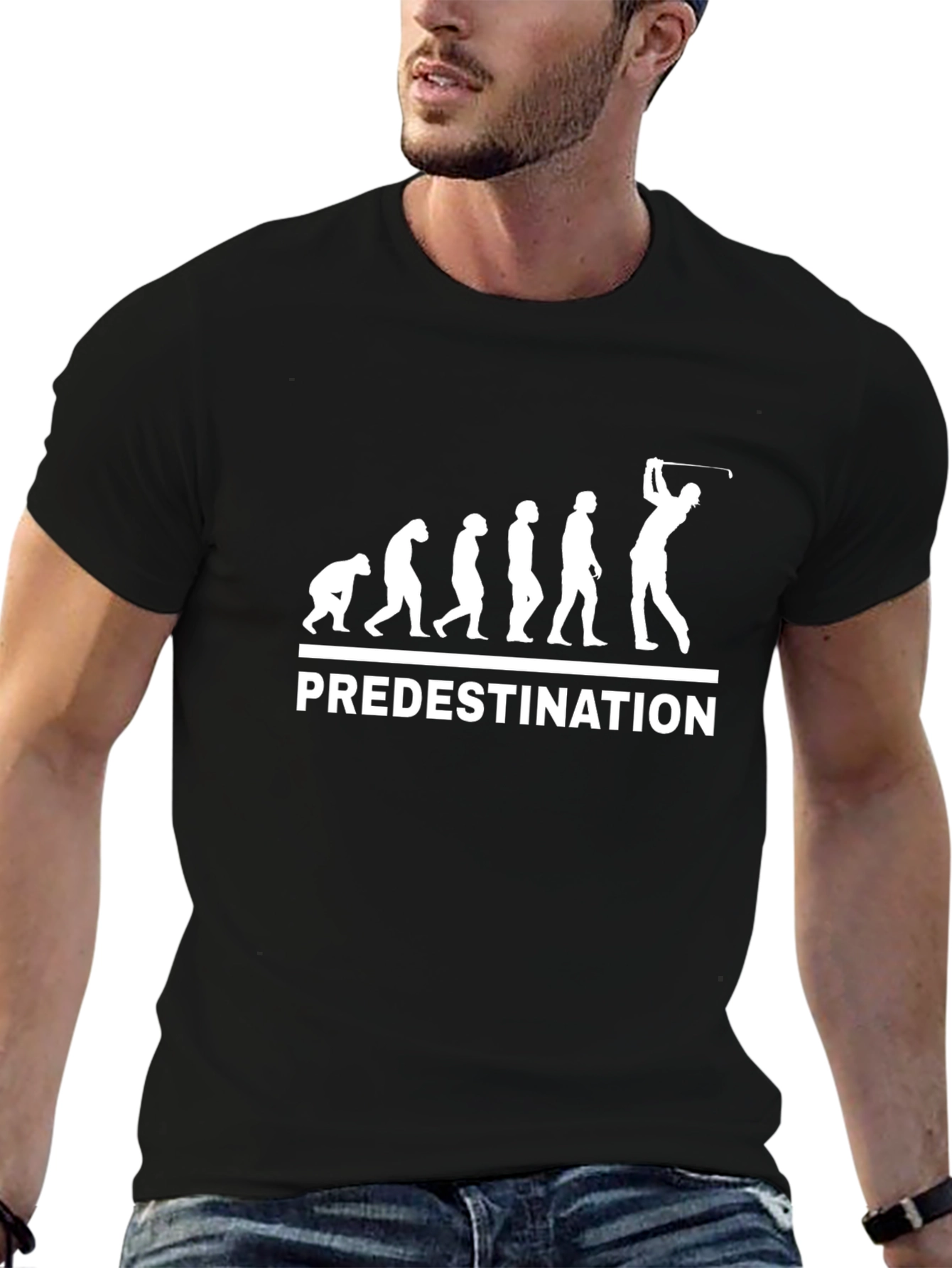 Predestination Golf Evolution Black T-Shirt