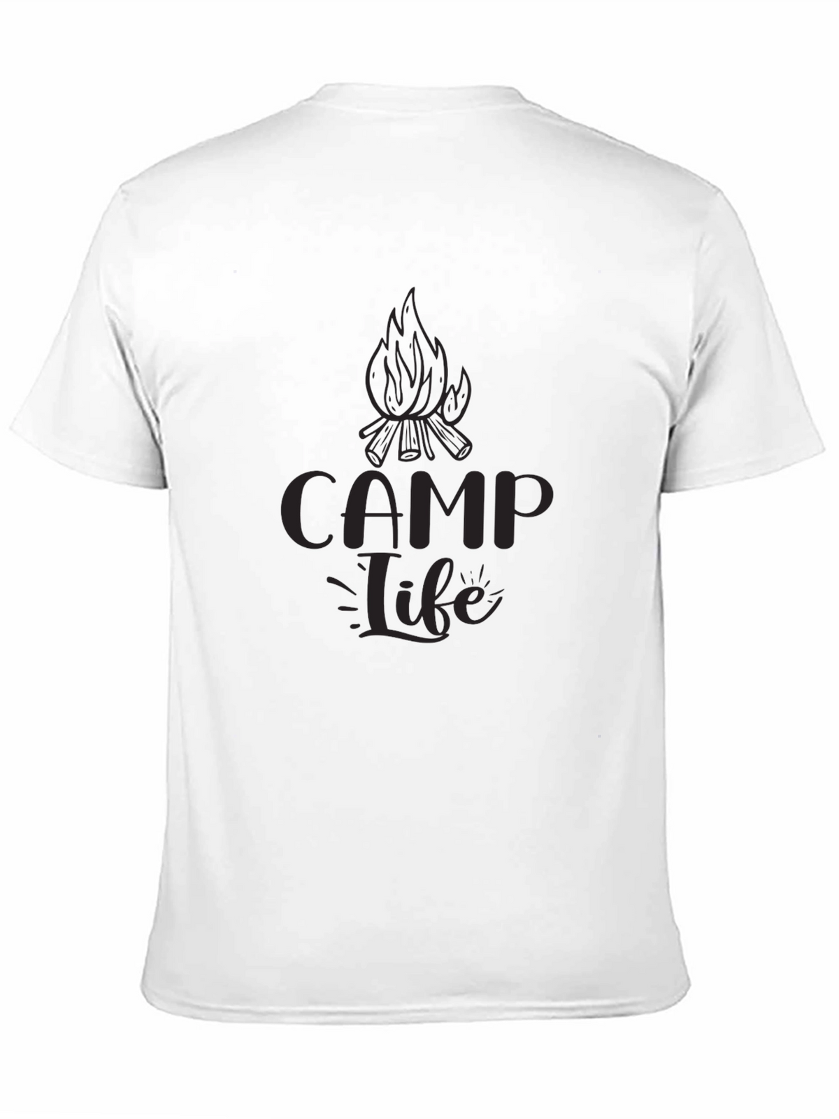 Camp Life Black Graphic Tee