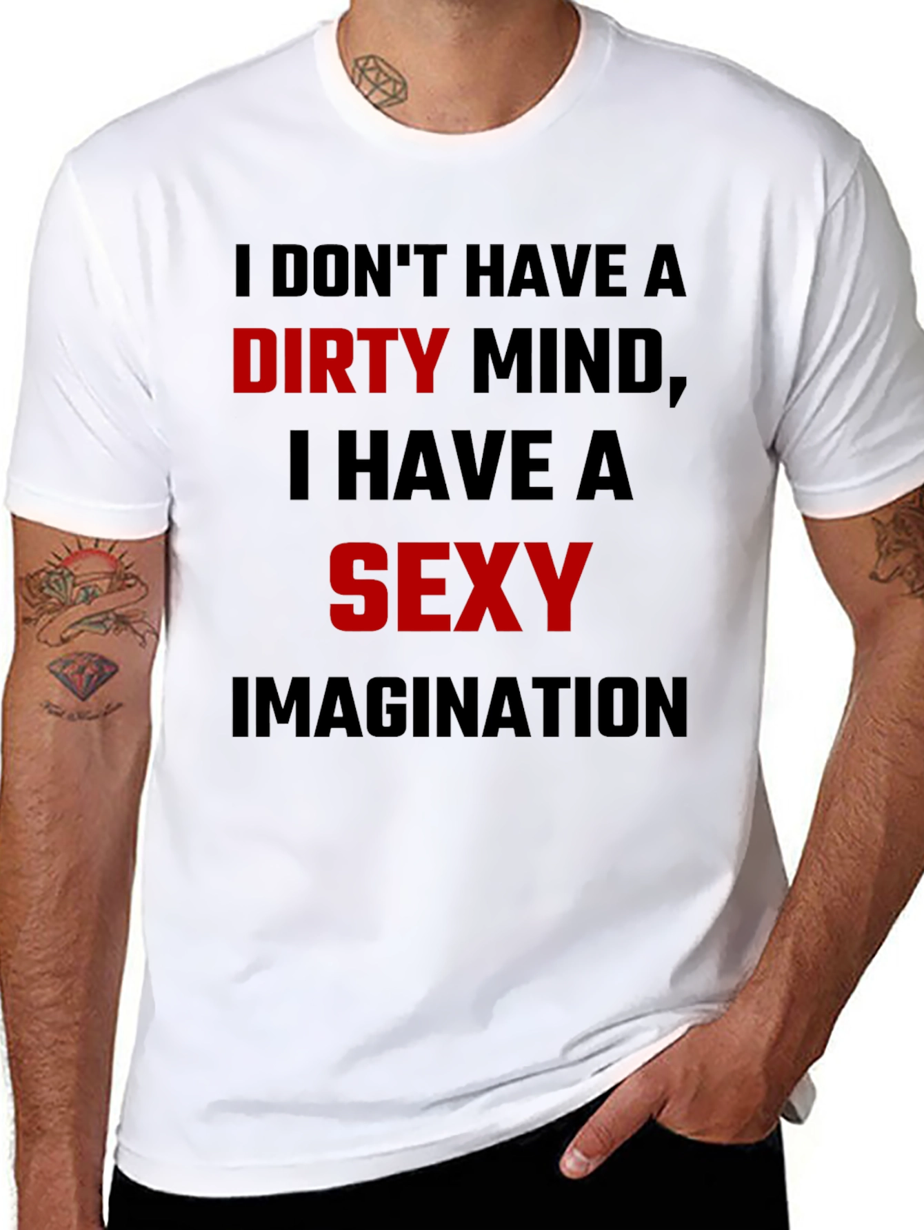 Dirty Mind Sexy Imagination Graphic Tee