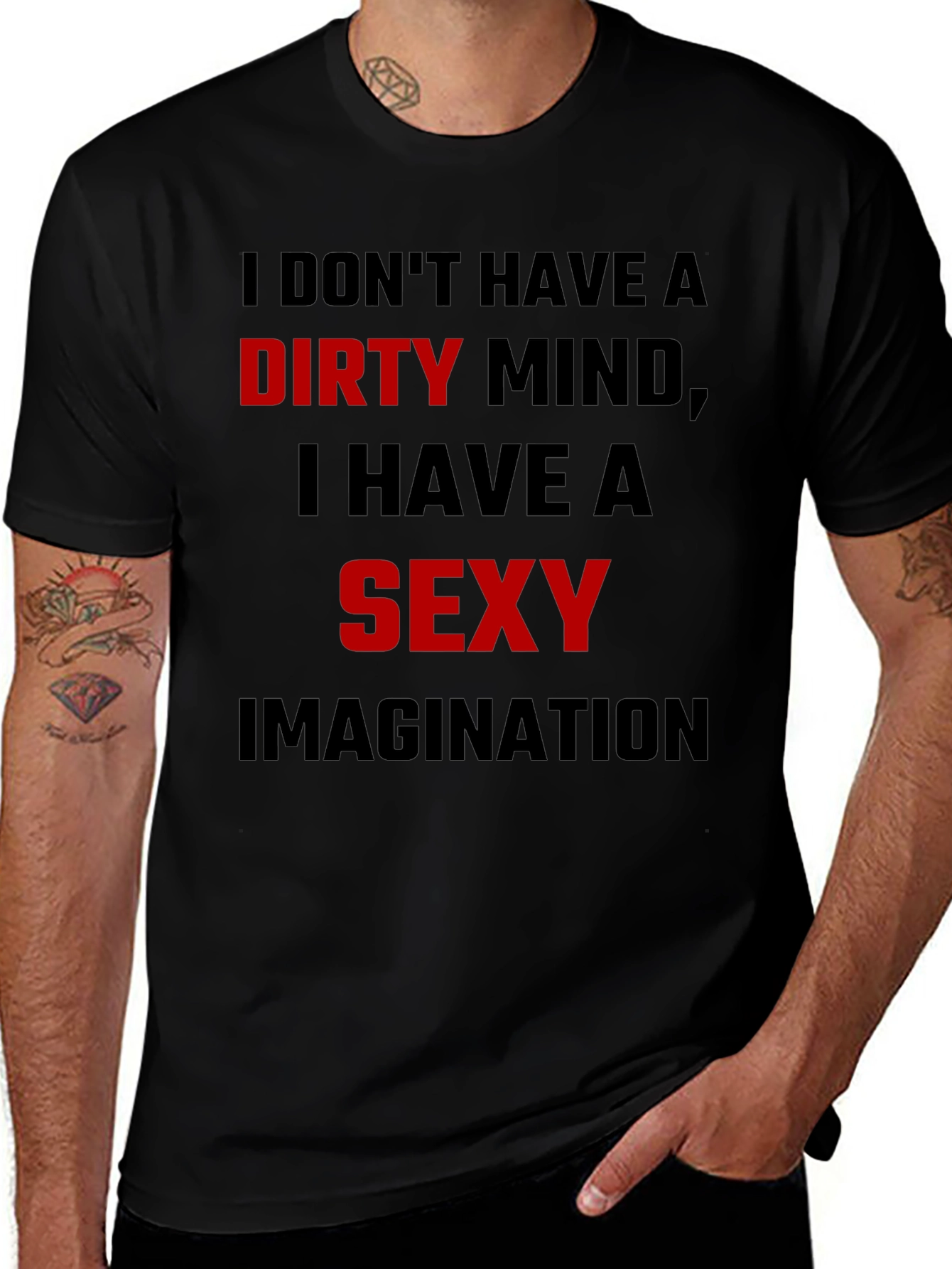 Dirty Mind Sexy Imagination Graphic Tee