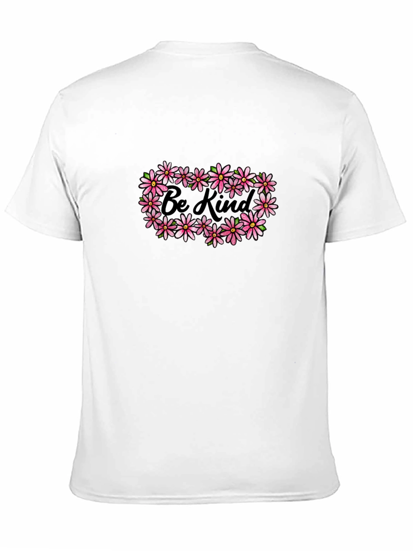 Be Kind Floral Graphic Black T-Shirt