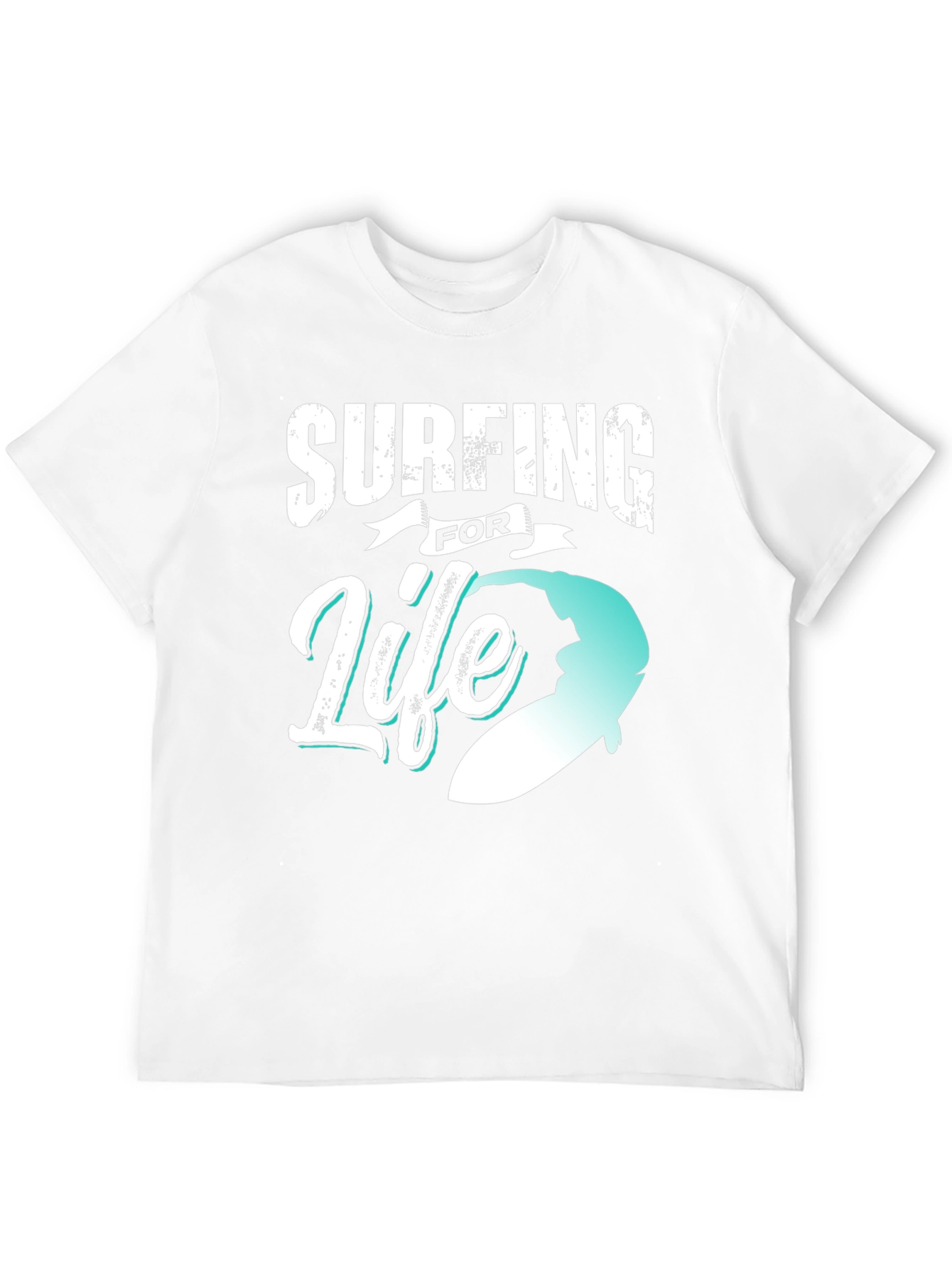 Surfing for Life Black Graphic Tee