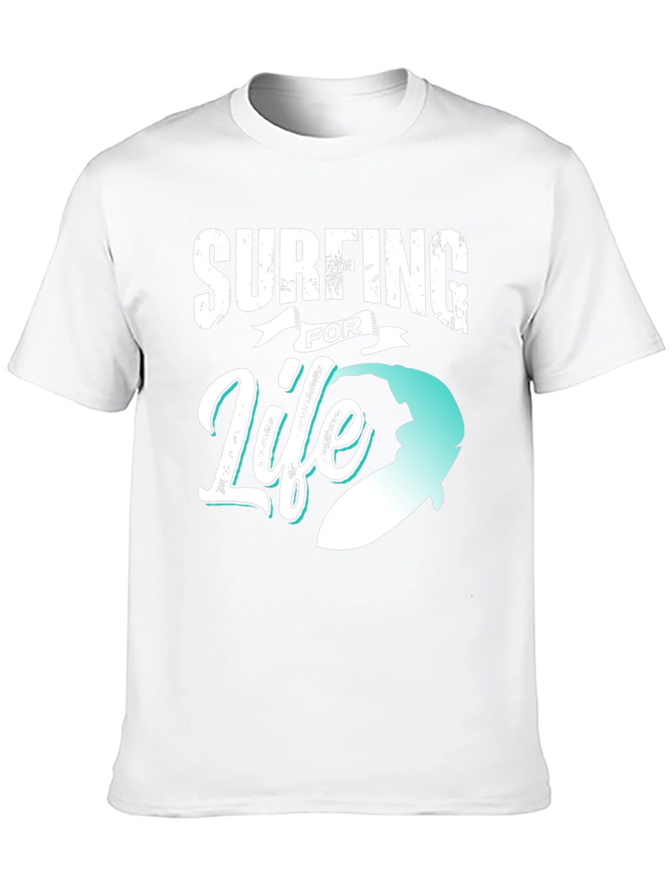 Surfing for Life Black Graphic Tee