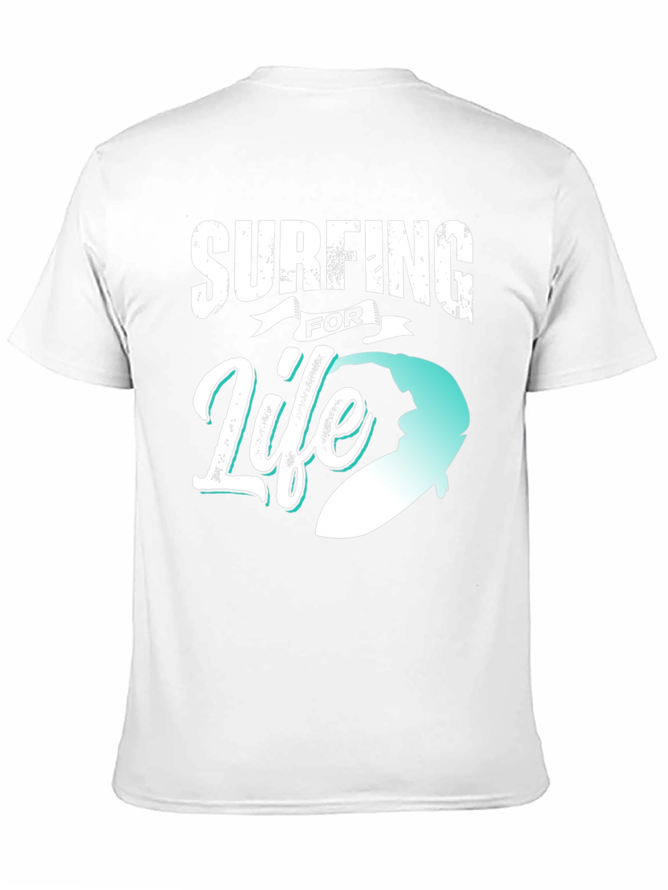 Surfing for Life Black Graphic Tee