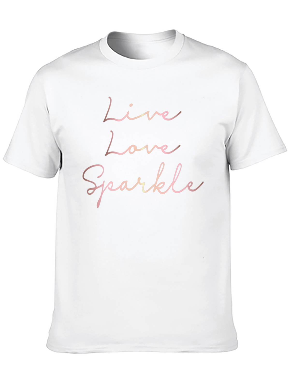 Live Love Sparkle Black Graphic Tee