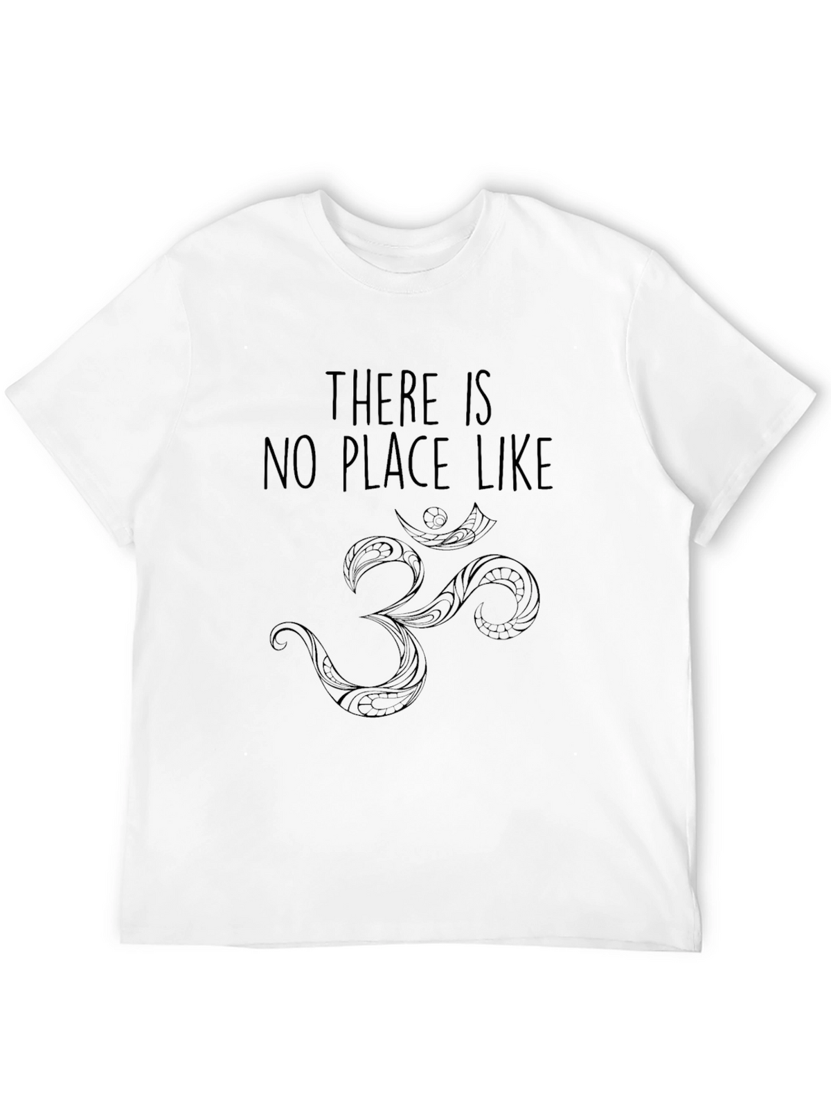 Om Symbol Graphic Tee - Black Crew Neck T-Shirt