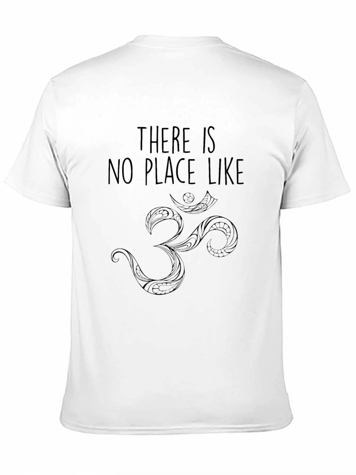 Om Symbol Graphic Tee - Black Crew Neck T-Shirt