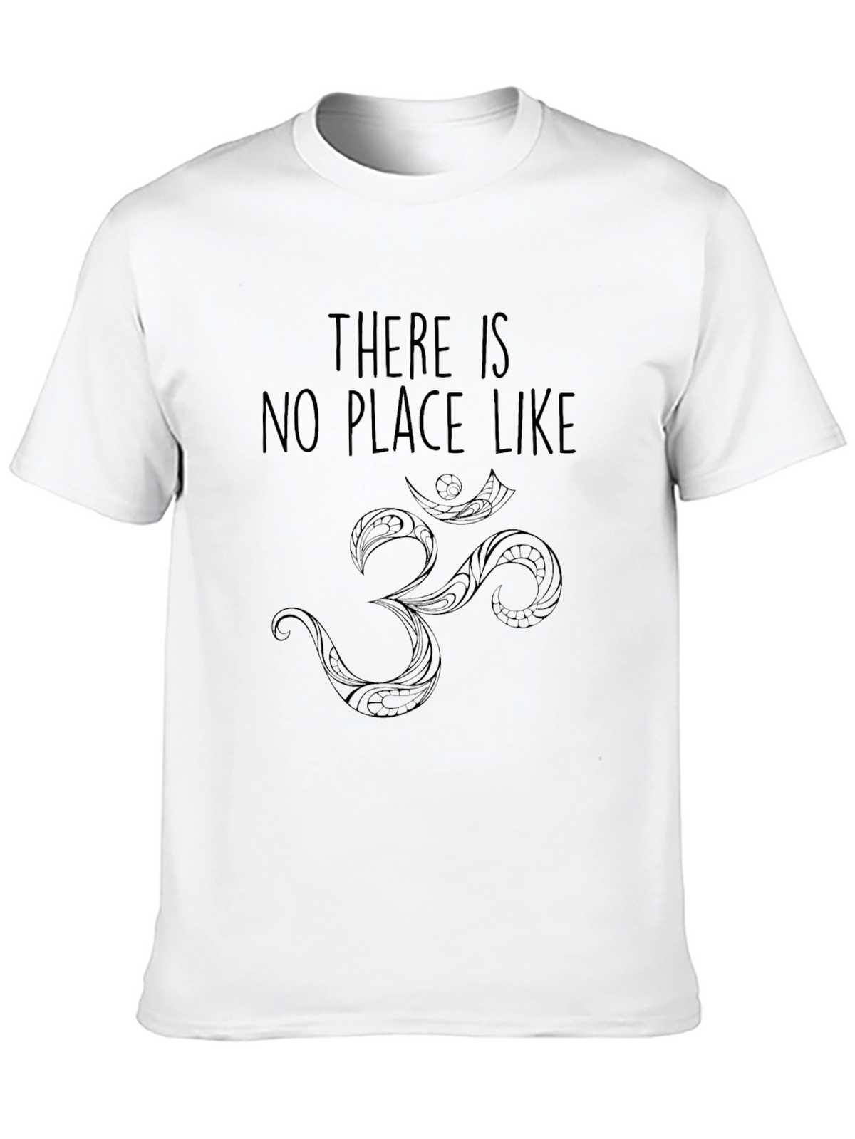 Om Symbol Graphic Tee - Black Crew Neck T-Shirt