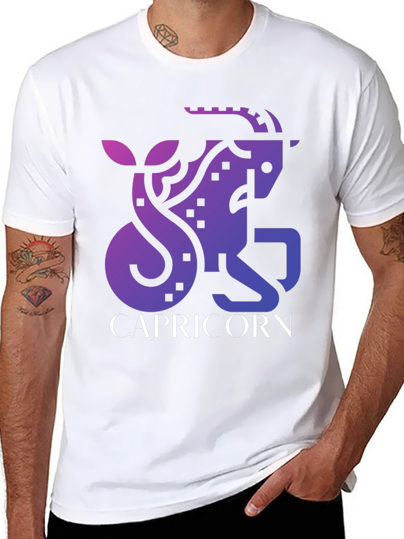 Capricorn Zodiac Graphic T-Shirt