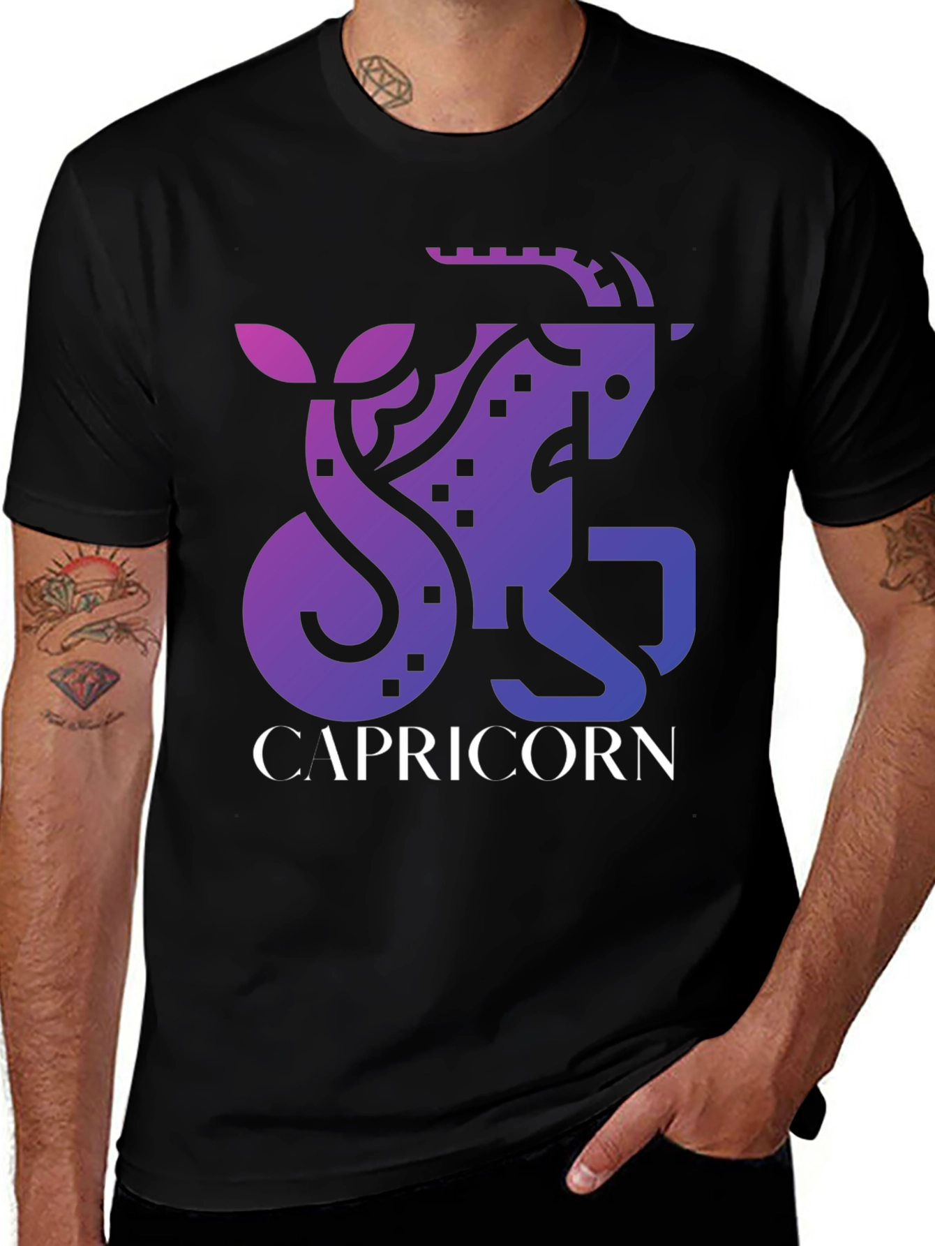 Capricorn Zodiac Graphic T-Shirt