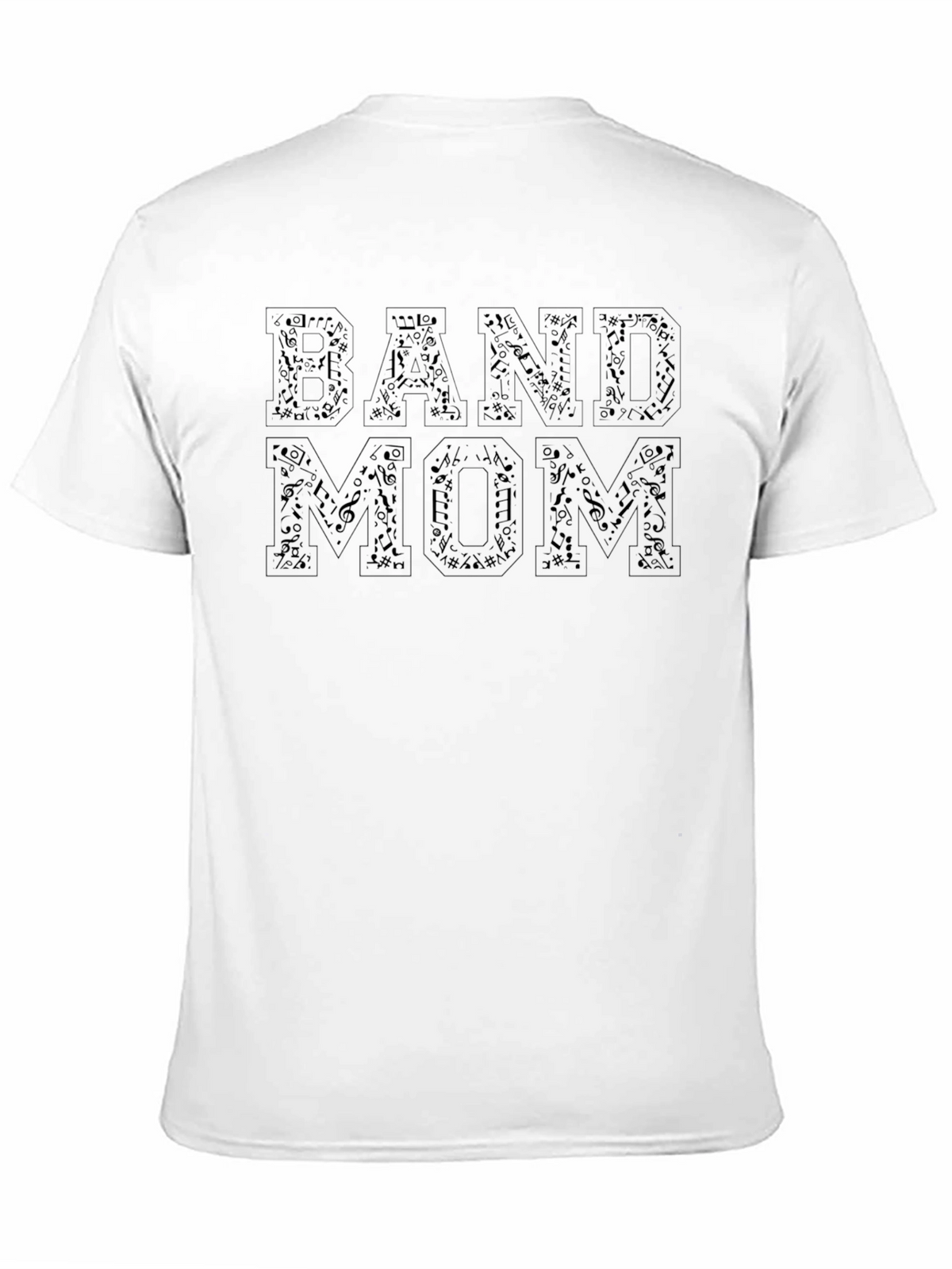 Band Mom T-Shirt: Music Notes Design