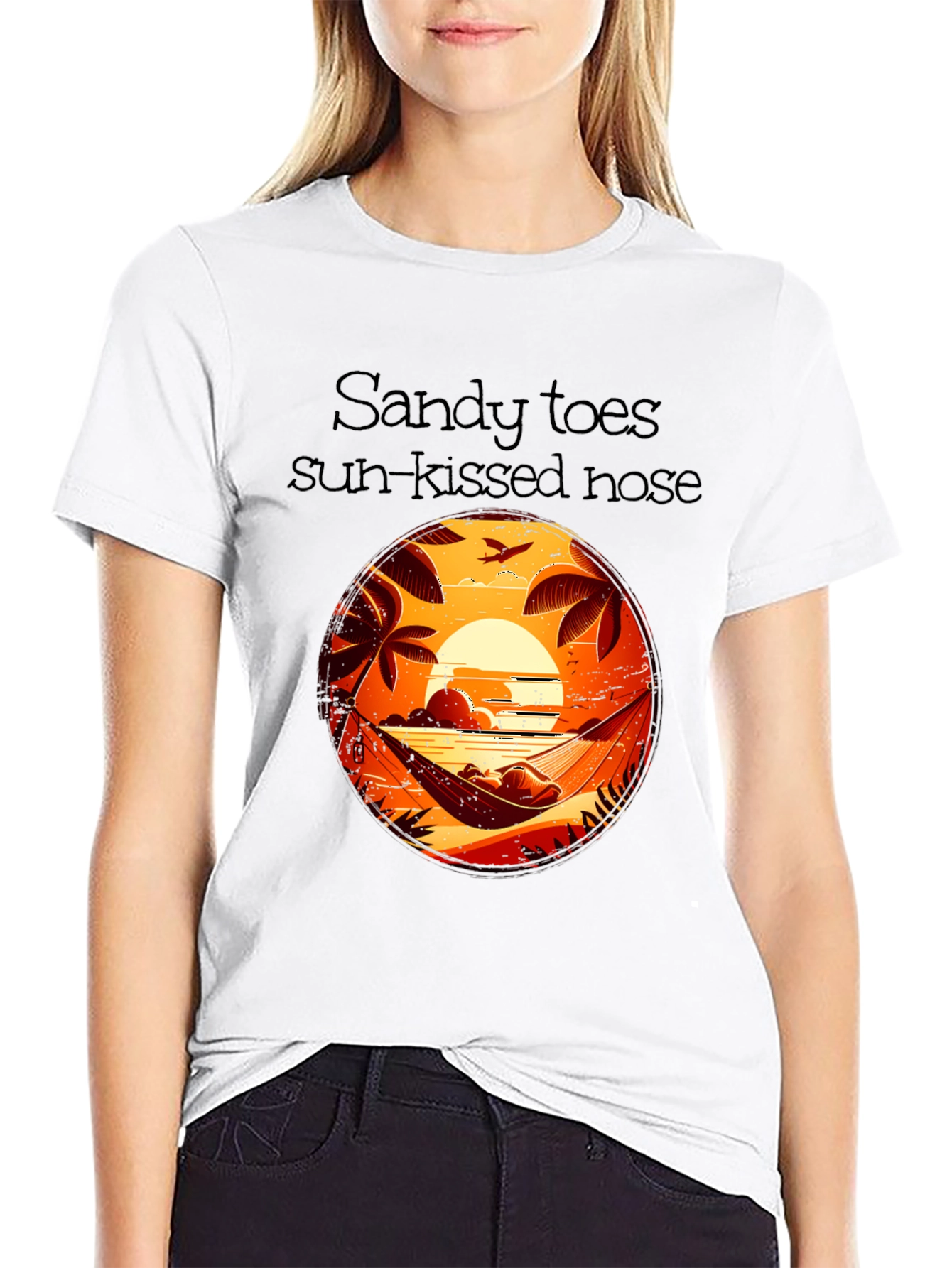 Sandy Toes Sun-Kissed Nose Graphic Tee